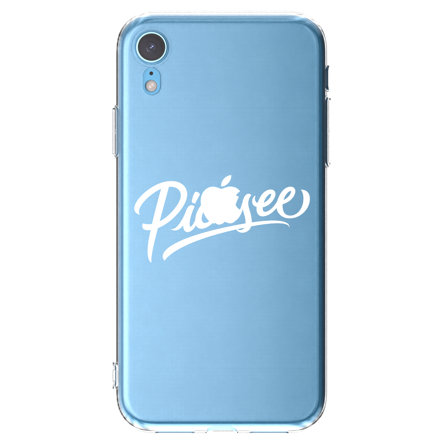 Picasee silikónový prehľadný obal pre Apple iPhone XR - Picasee - old logo - white