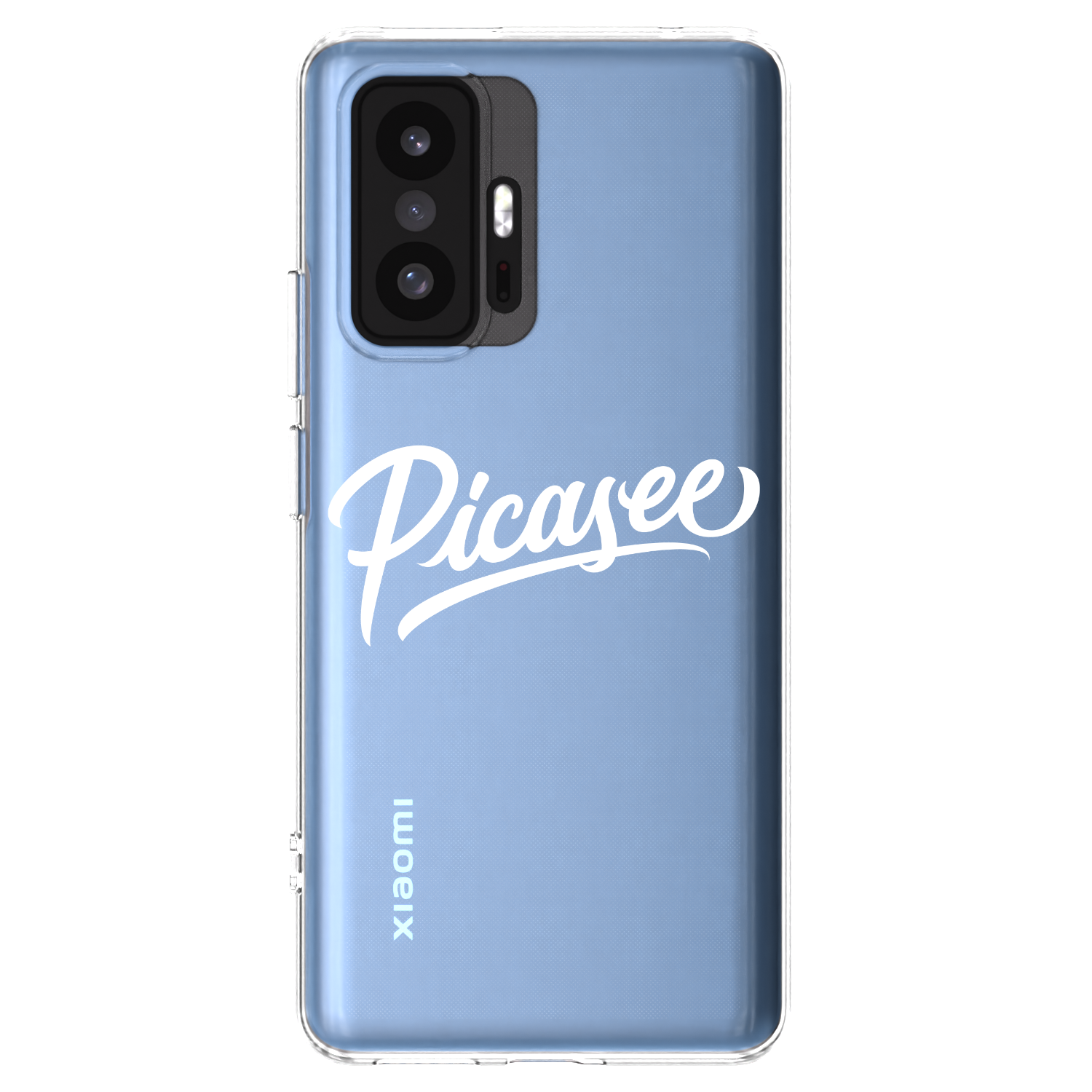 Picasee silikónový prehľadný obal pre Xiaomi 11T - Picasee - old logo - white