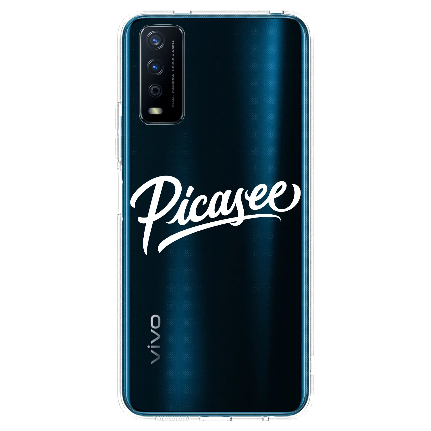 Picasee silikónový prehľadný obal pre Vivo Y11s - Picasee - old logo - white