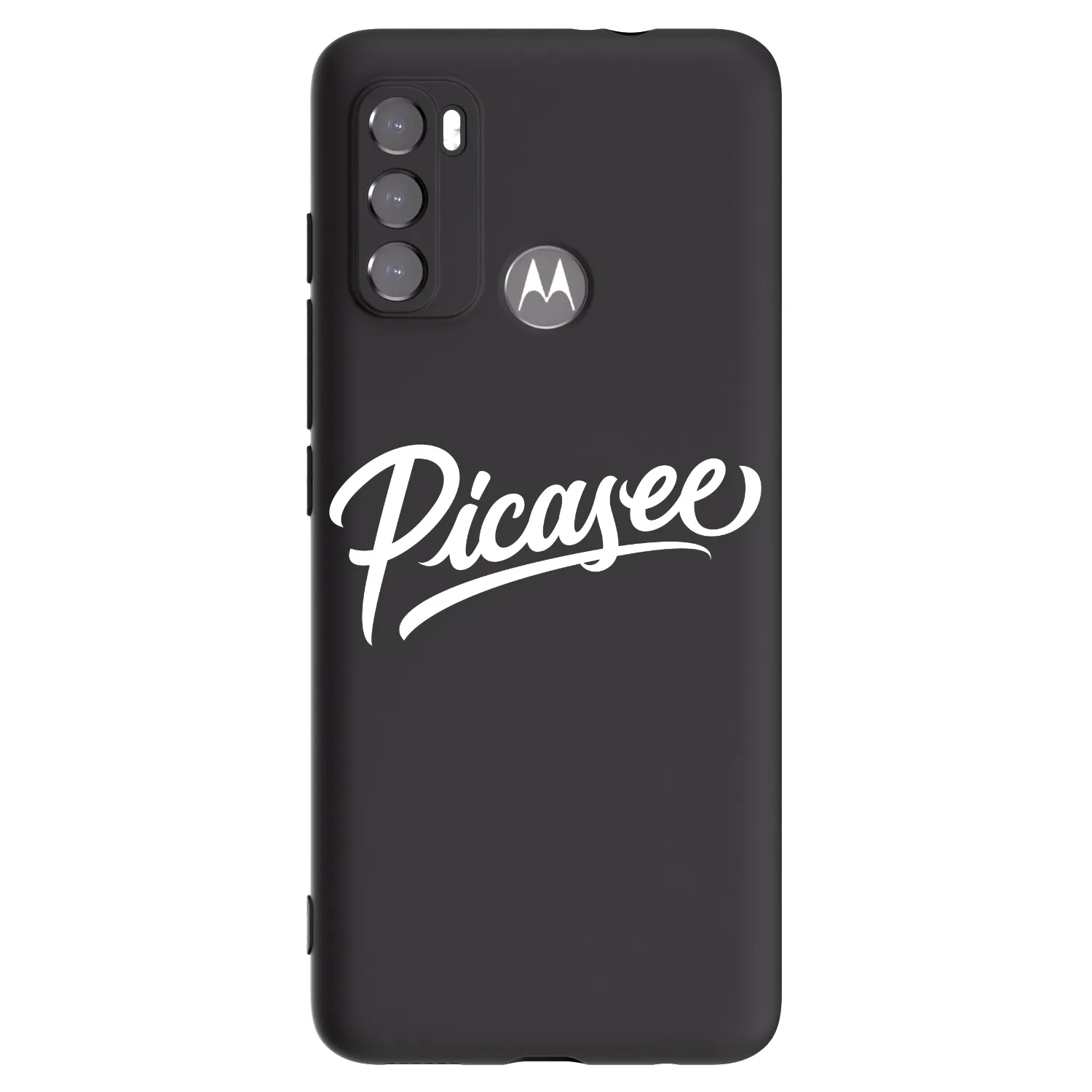 Picasee silikónový čierny obal pre Motorola Moto G60 - Picasee - old logo - white