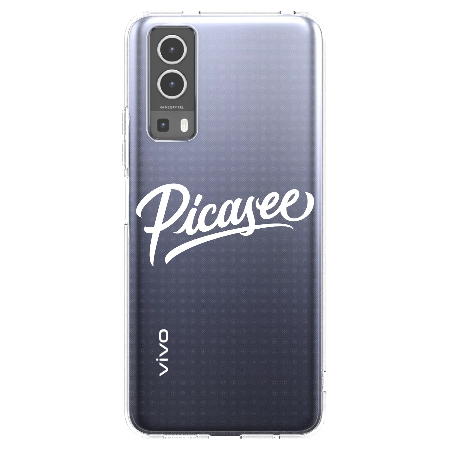 Picasee silikónový prehľadný obal pre Vivo Y72 5G - Picasee - old logo - white