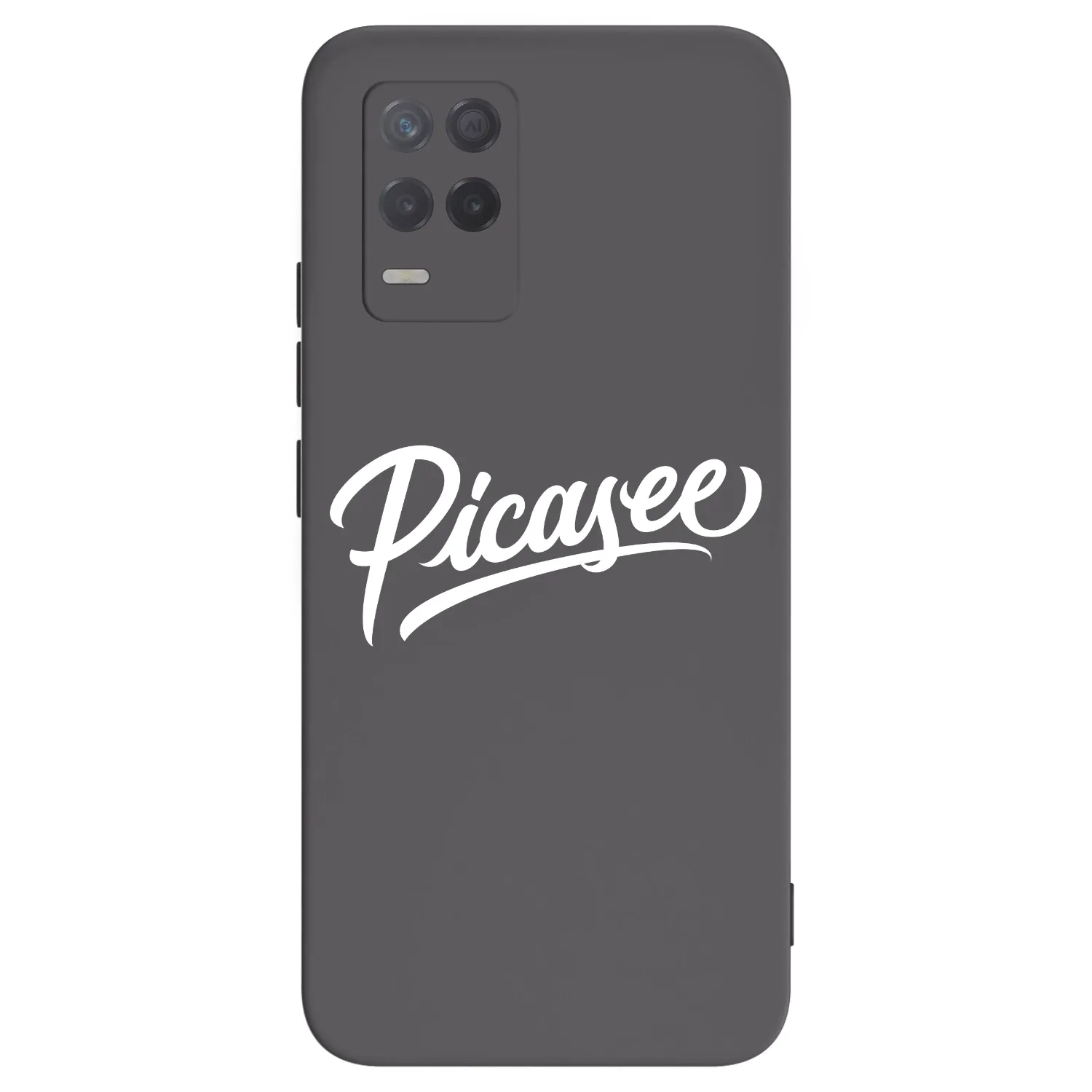 Picasee silikónový čierny obal pre Realme 8 5G - Picasee - old logo - white