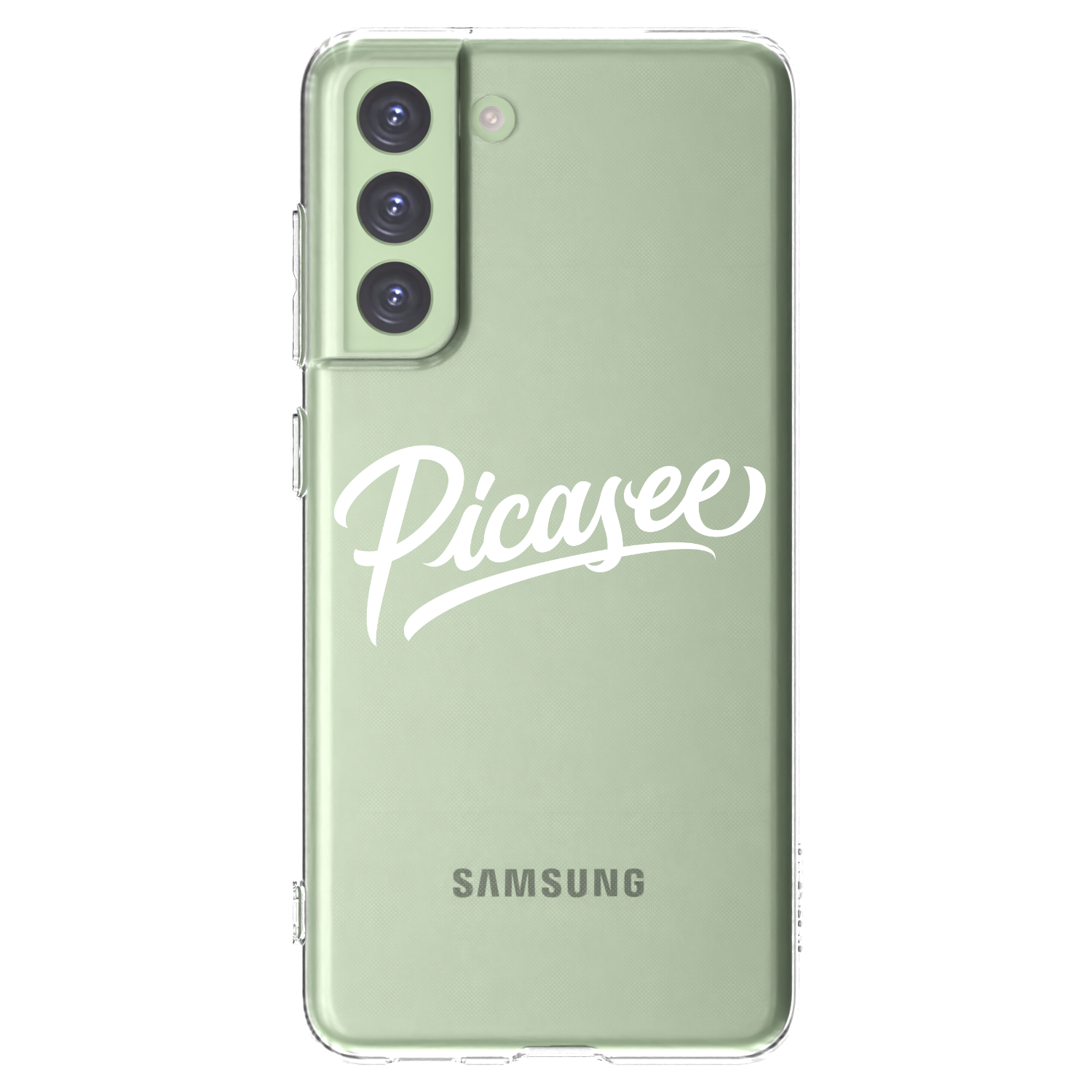 Picasee silikónový prehľadný obal pre Samsung Galaxy S21 FE 5G - Picasee - old logo - white