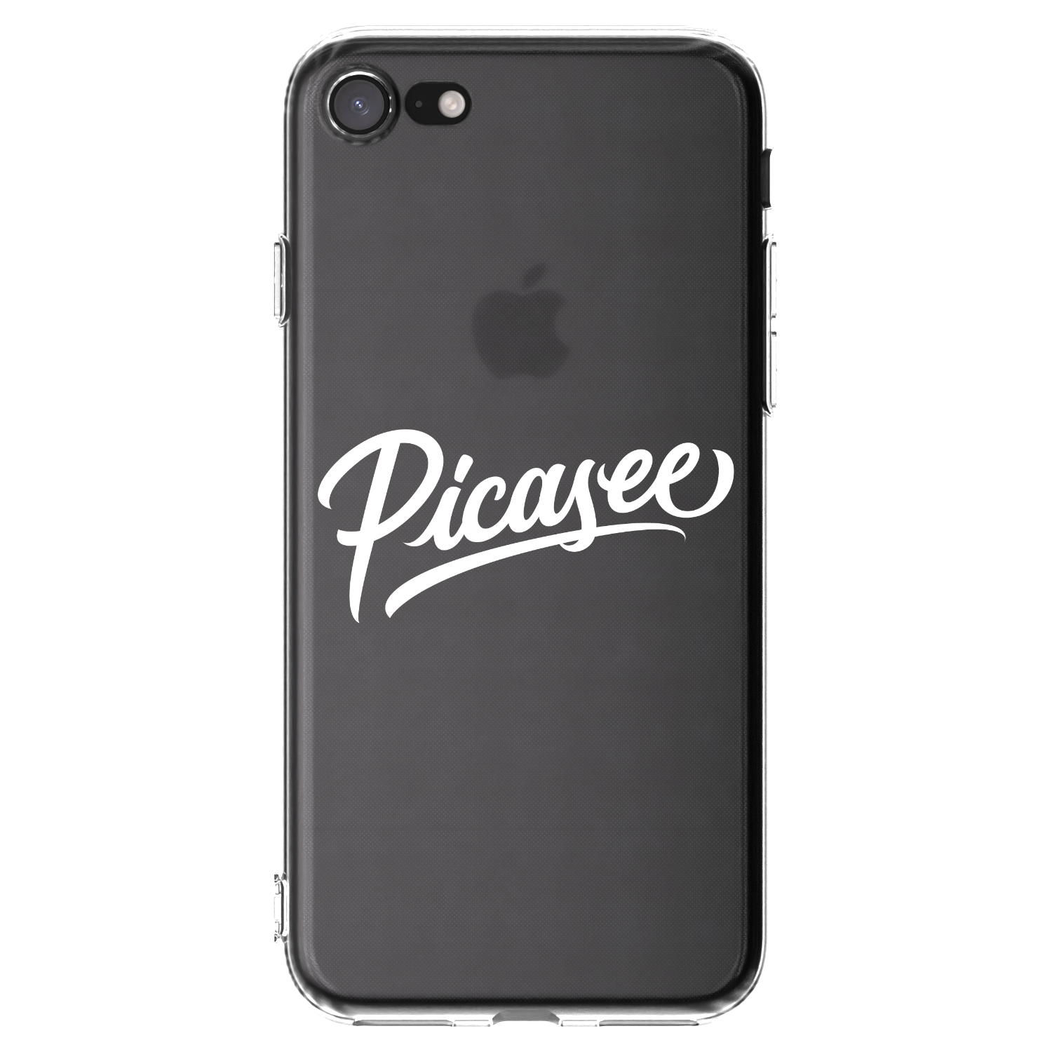 Picasee silikónový prehľadný obal pre Apple iPhone SE 2022 - Picasee - old logo - white