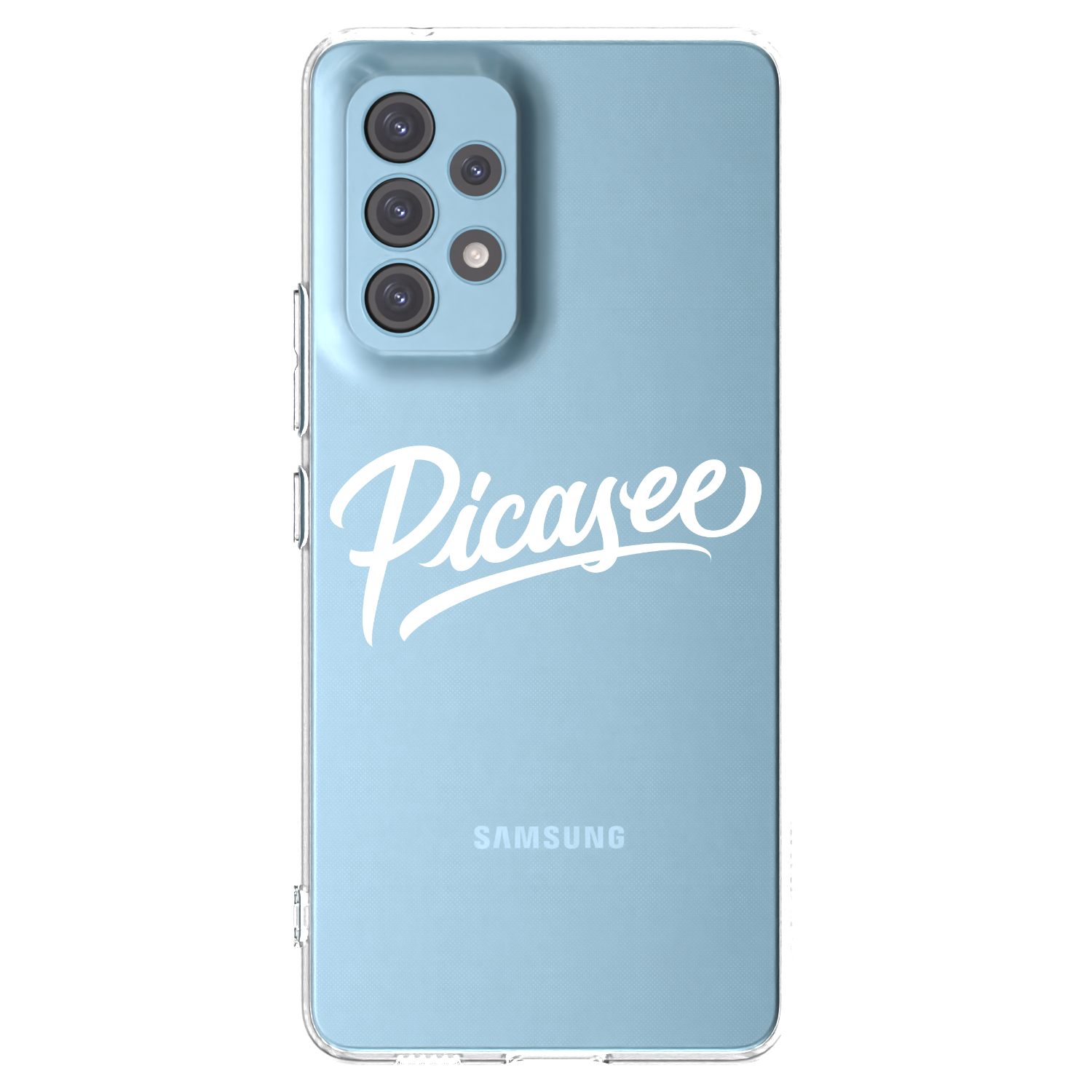 Silikónový prehľadný obal pre Samsung Galaxy A53 5G A536 - Picasee - old logo - white