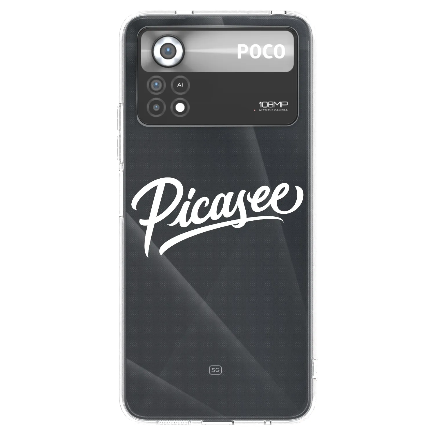 Picasee silikónový prehľadný obal pre Xiaomi Poco X4 Pro 5G - Picasee - old logo - white
