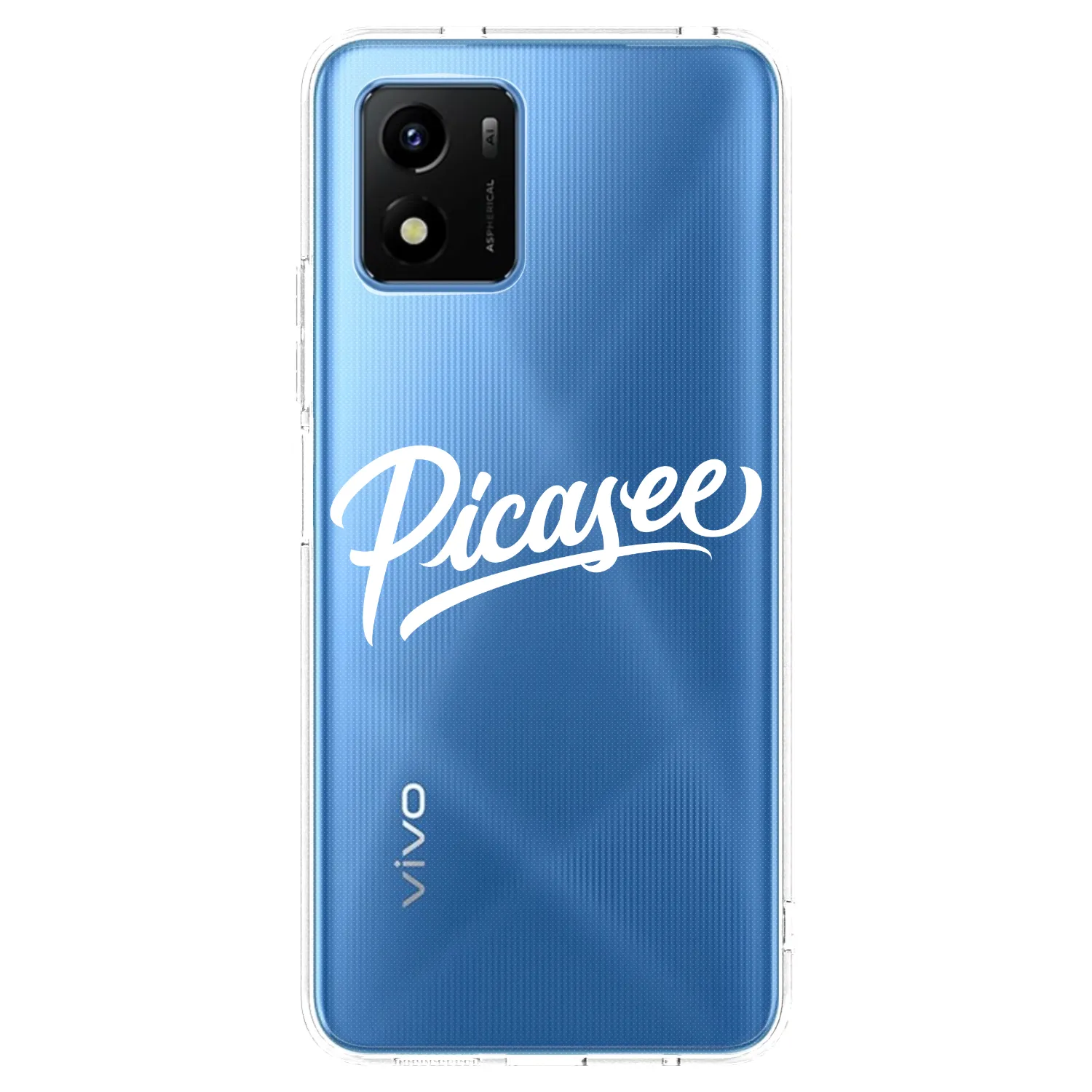Picasee silikónový prehľadný obal pre Vivo Y01 - Picasee - old logo - white