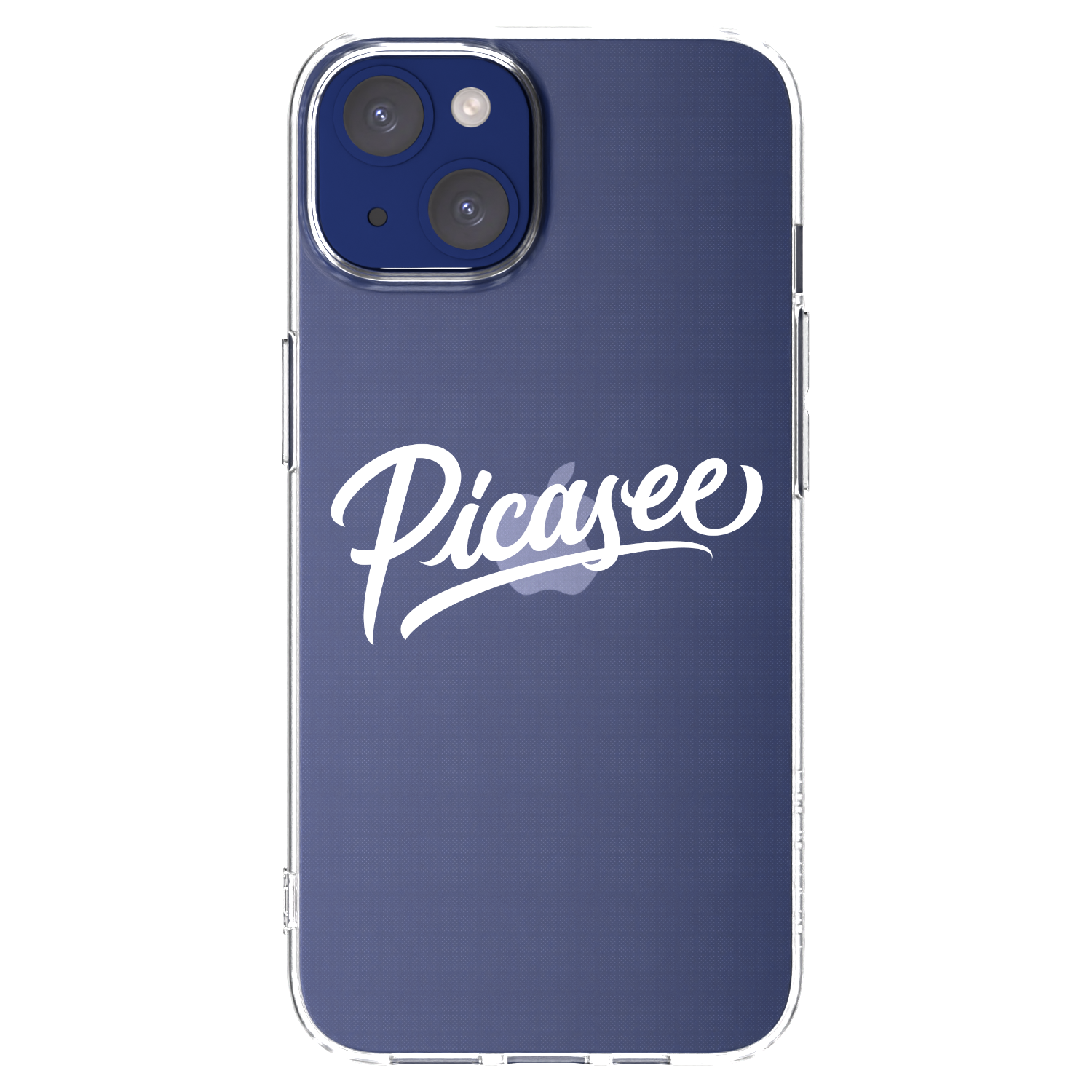 Silikónový prehľadný obal pre Apple iPhone 14 - Picasee - old logo - white