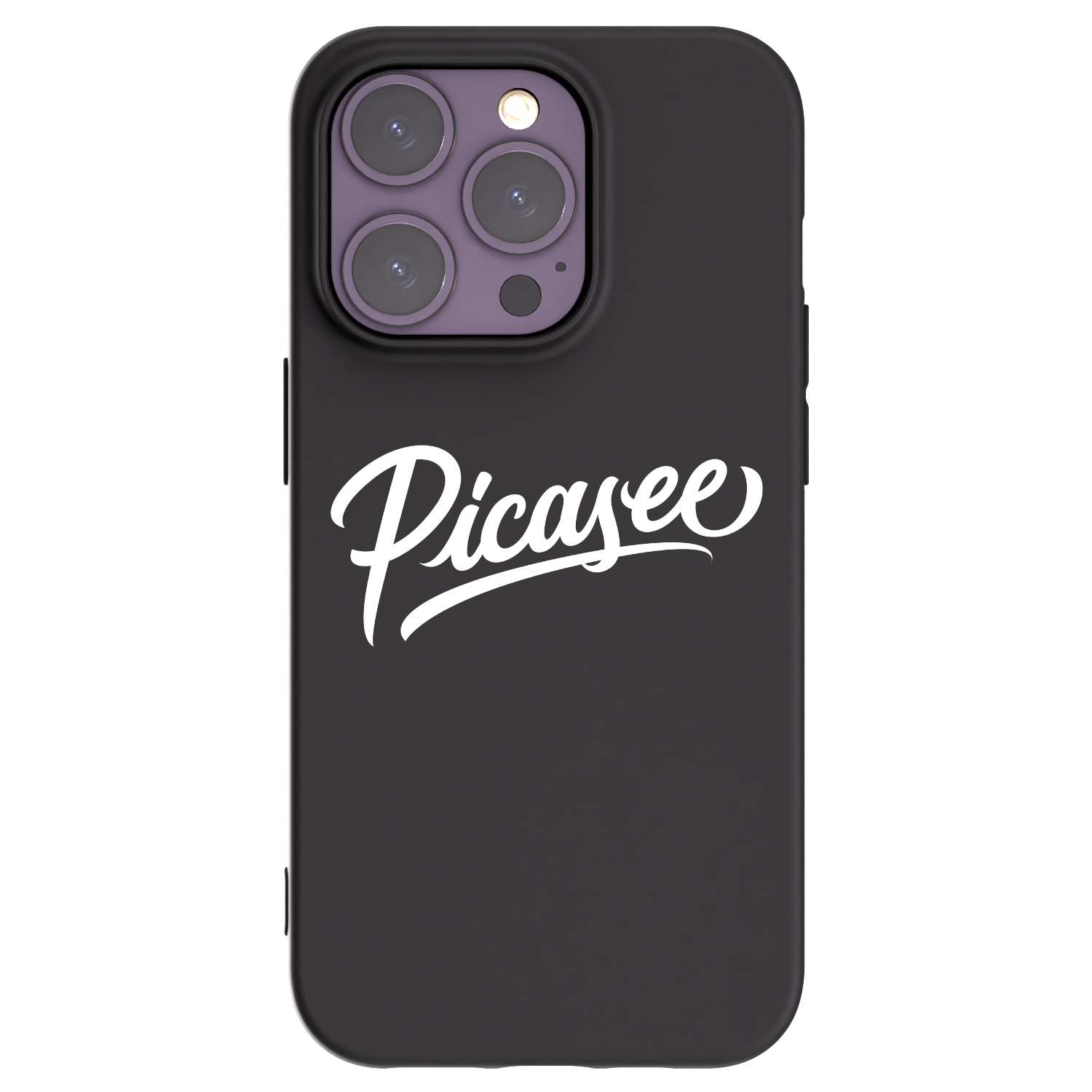 Picasee silikónový čierny obal pre Apple iPhone 14 Pro - Picasee - old logo - white