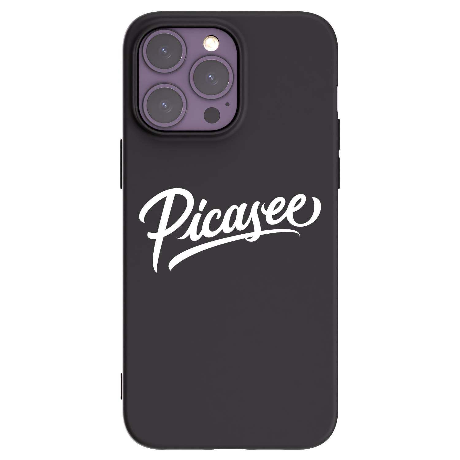 Picasee silikónový čierny obal pre Apple iPhone 14 Pro Max - Picasee - old logo - white