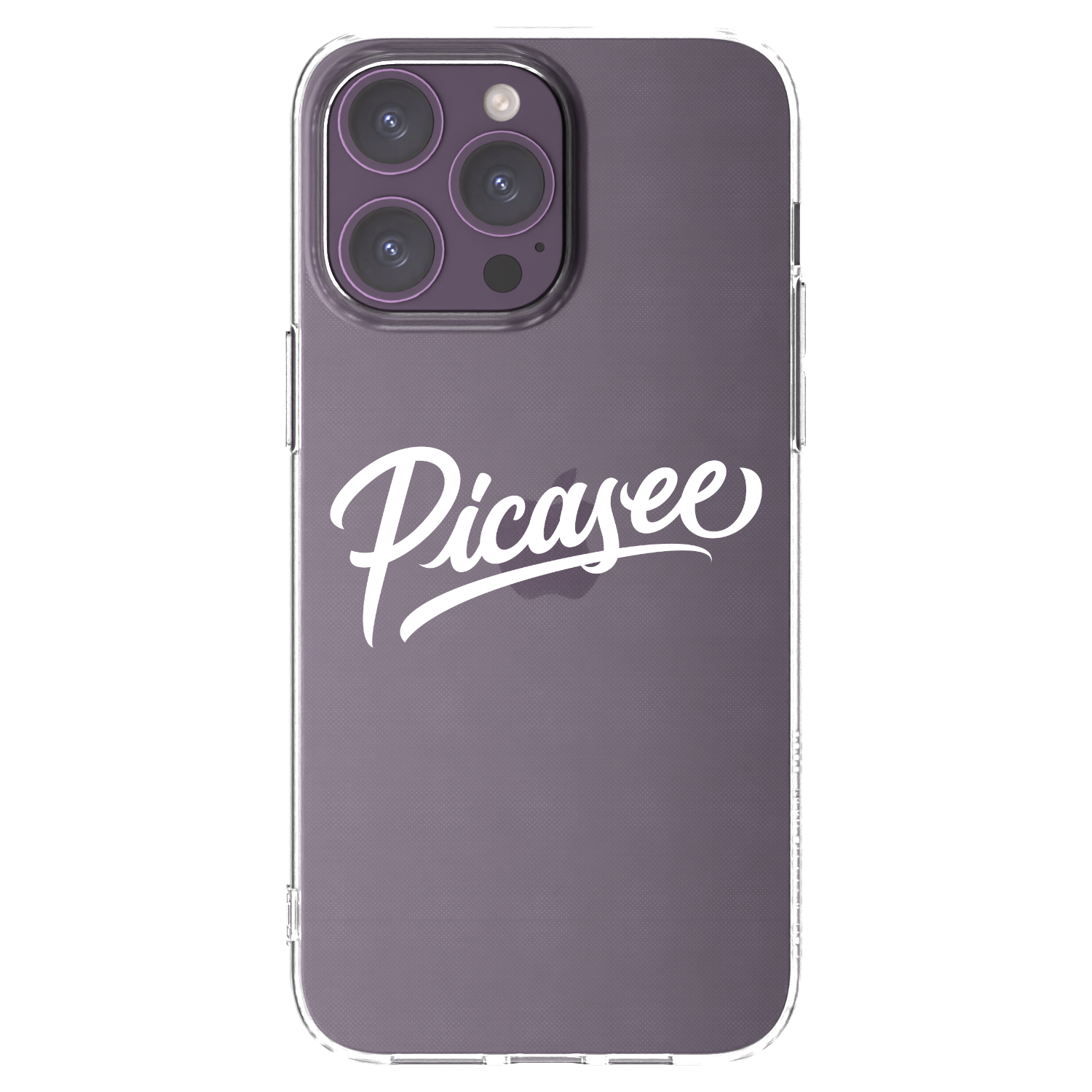 Picasee silikónový prehľadný obal pre Apple iPhone 14 Pro Max - Picasee - old logo - white