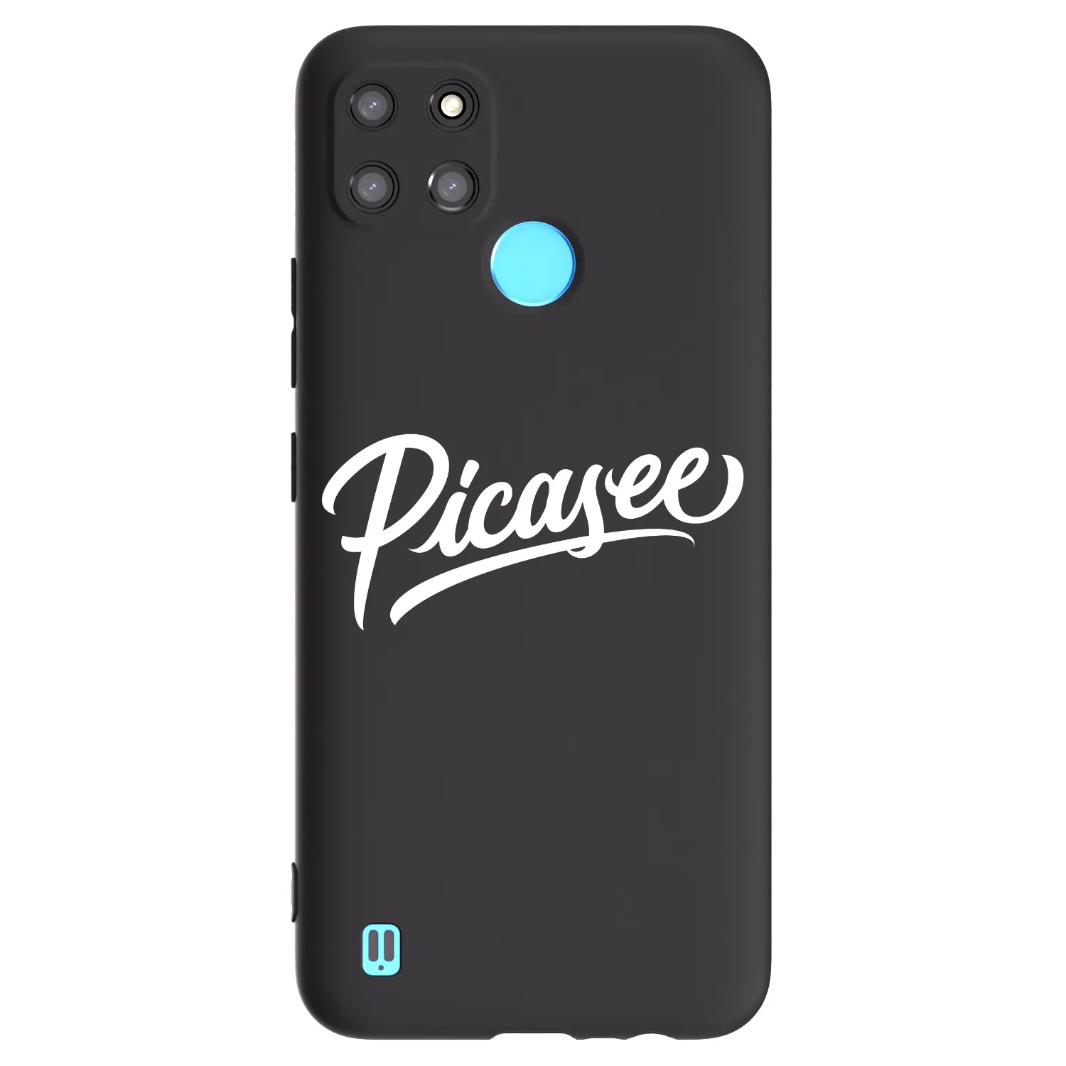 Picasee silikónový čierny obal pre Realme C21Y - Picasee - old logo - white