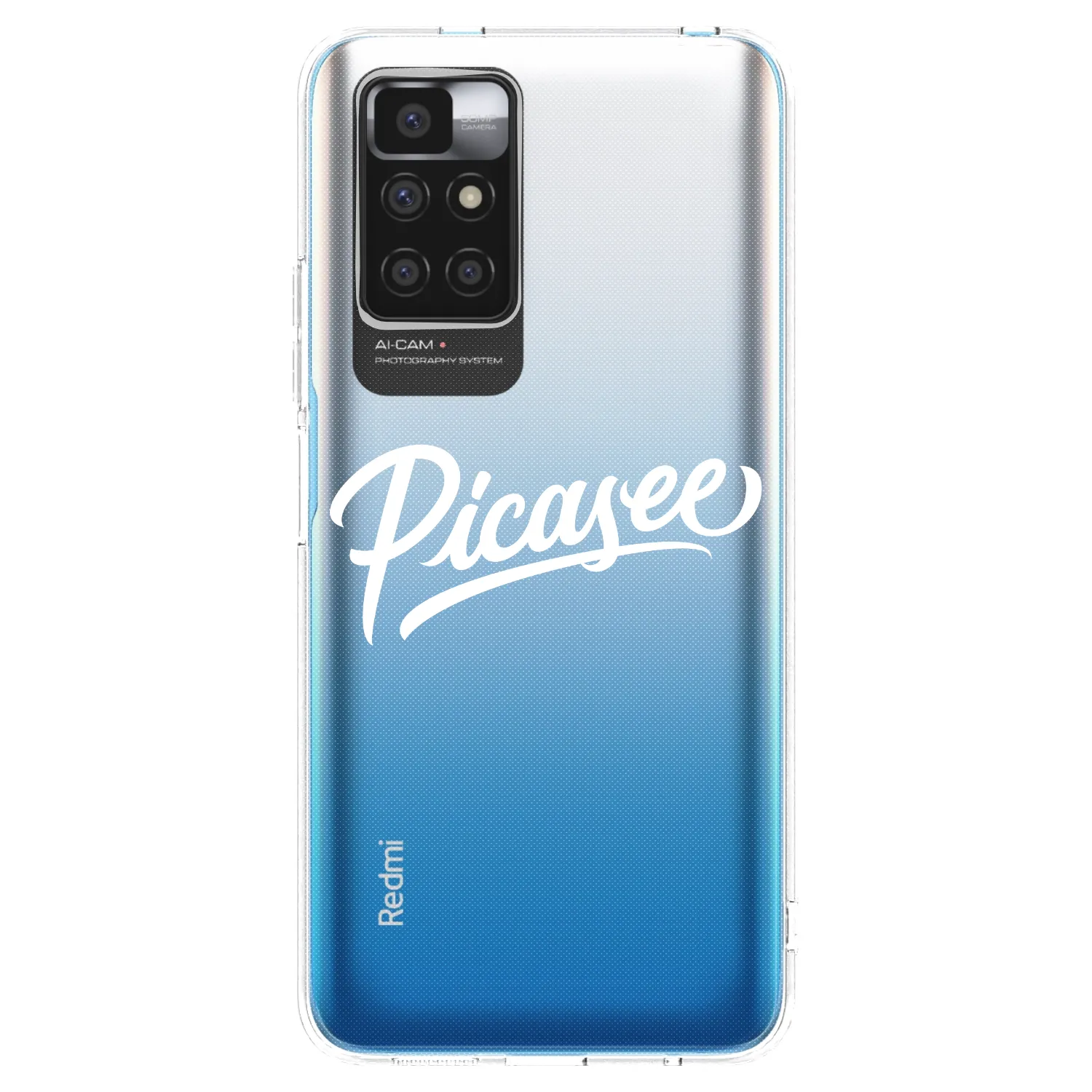 Silikónový prehľadný obal pre Xiaomi Redmi 10 (2022) - Picasee - old logo - white
