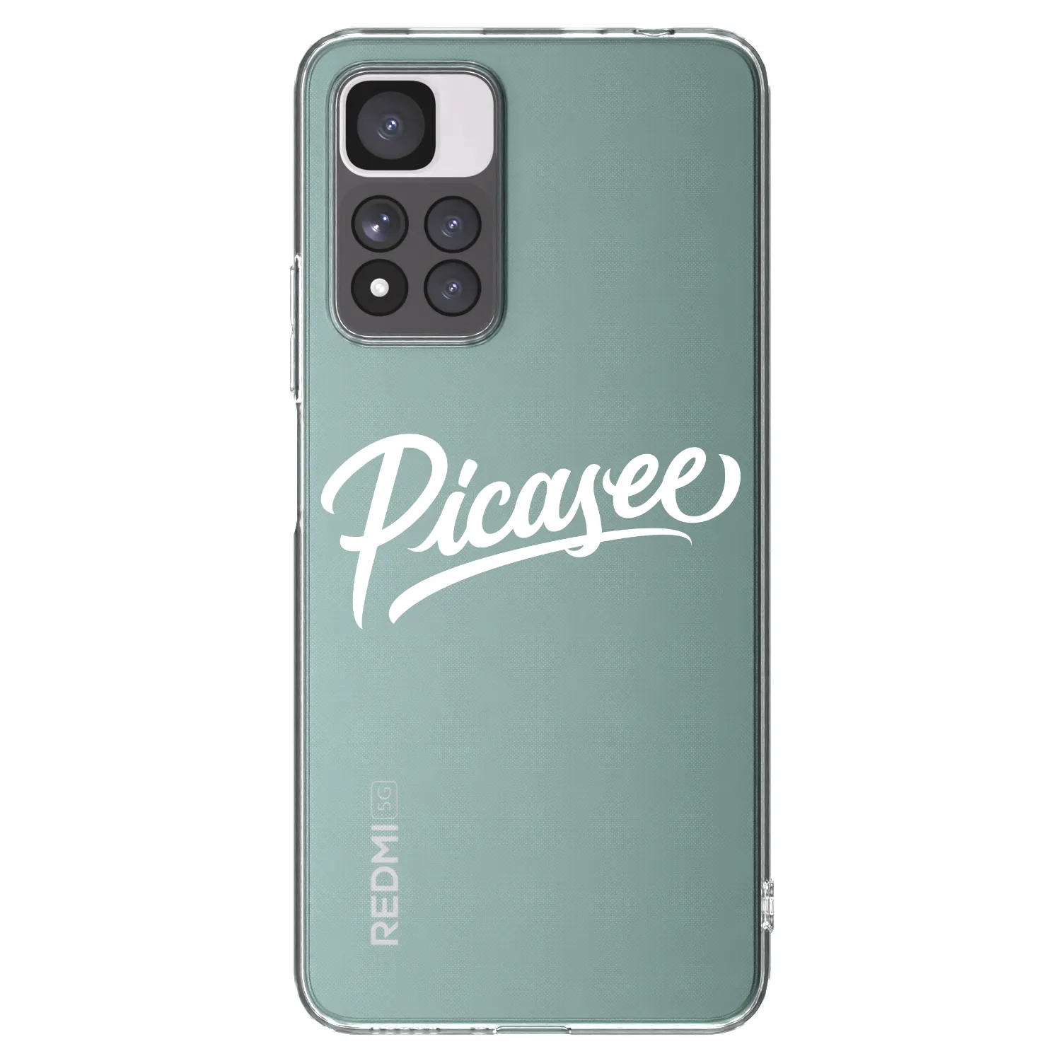 Picasee silikónový prehľadný obal pre Xiaomi Redmi Note 11 Pro+ 5G - Picasee - old logo - white