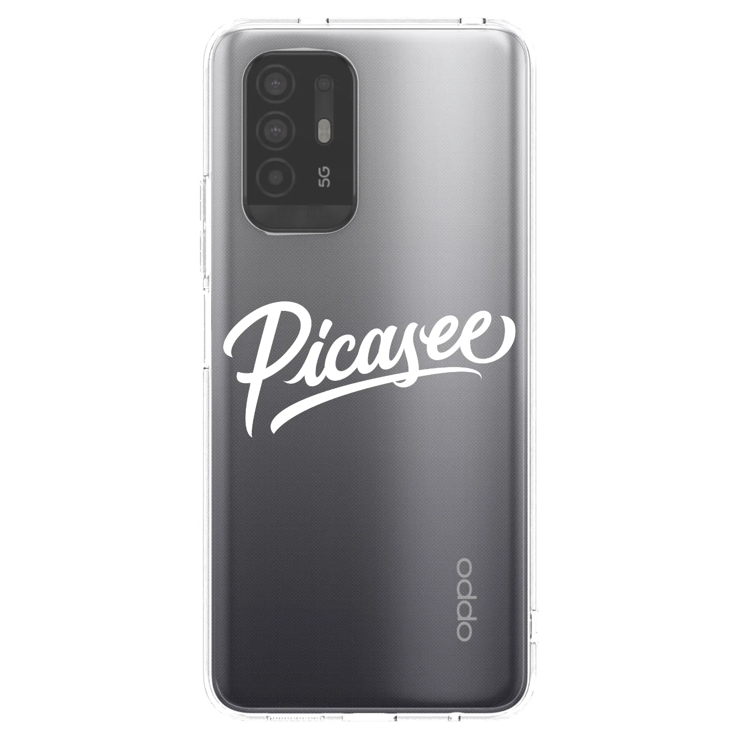 Picasee silikónový prehľadný obal pre OPPO A94 5G - Picasee - old logo - white