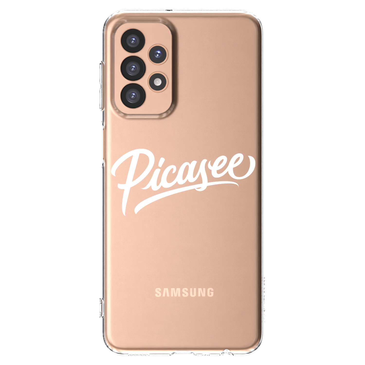 Silikónový prehľadný obal pre Samsung Galaxy A23 A236B 5G - Picasee - old logo - white