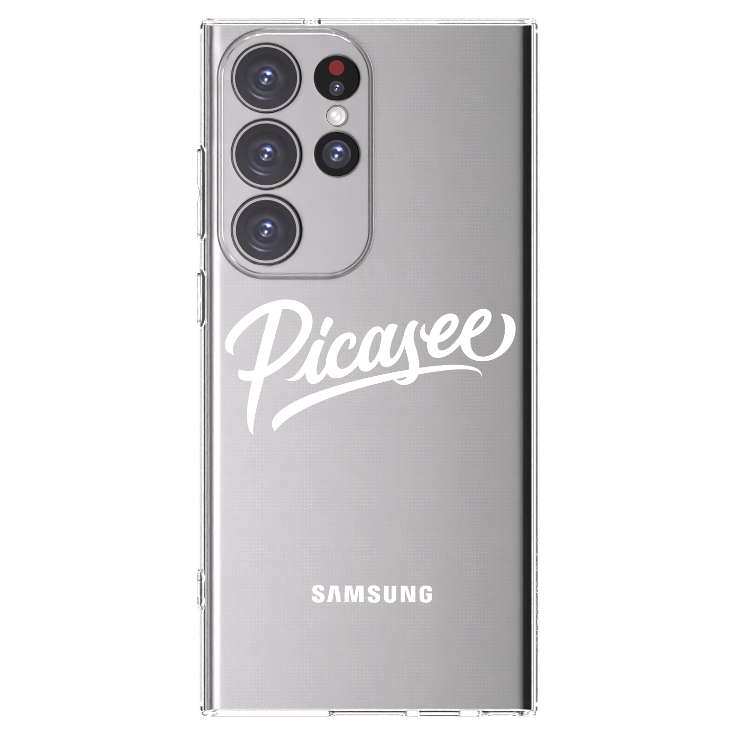 Picasee silikónový prehľadný obal pre Samsung Galaxy S23 Ultra 5G - Picasee - old logo - white