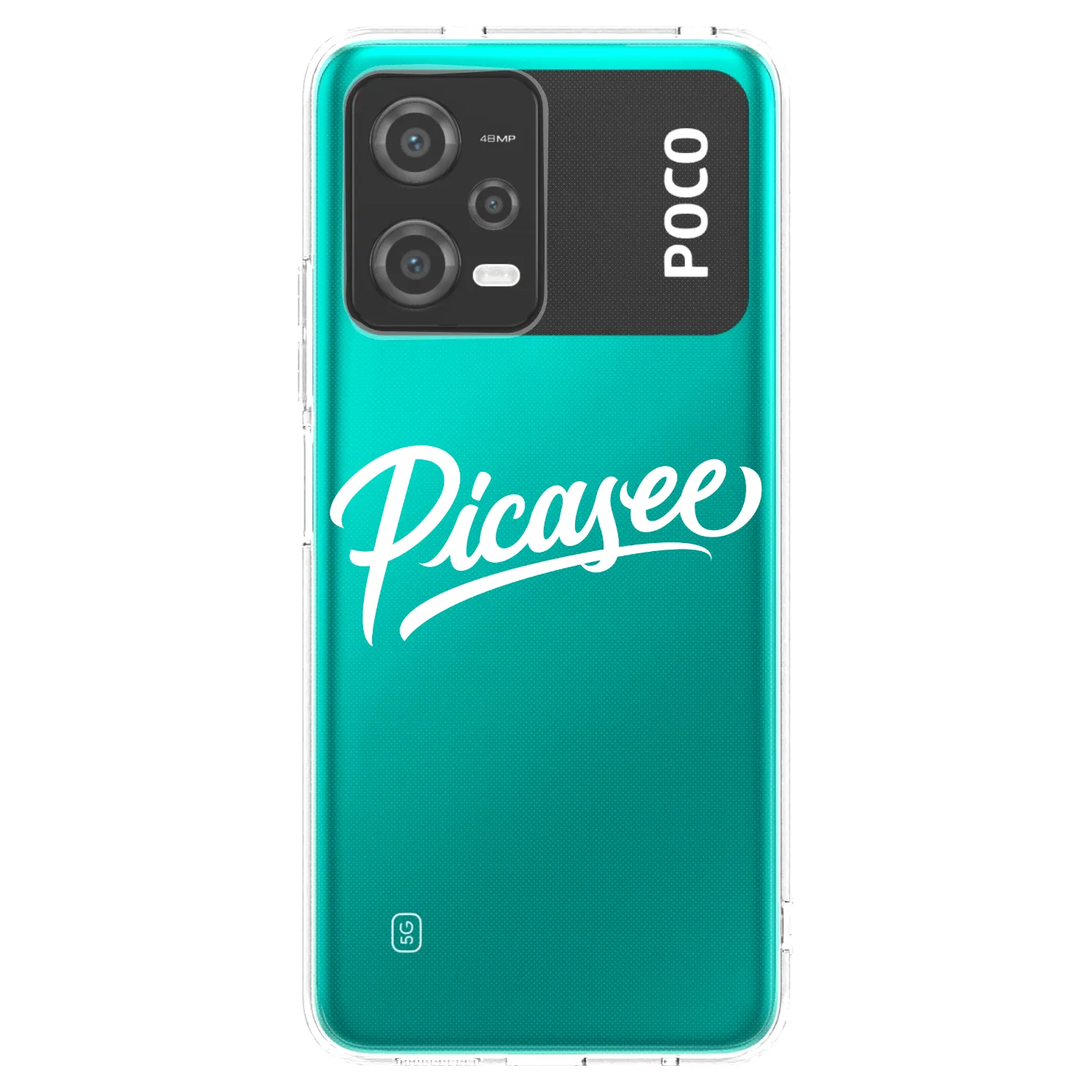 Picasee silikónový prehľadný obal pre Xiaomi Poco X5 - Picasee - old logo - white