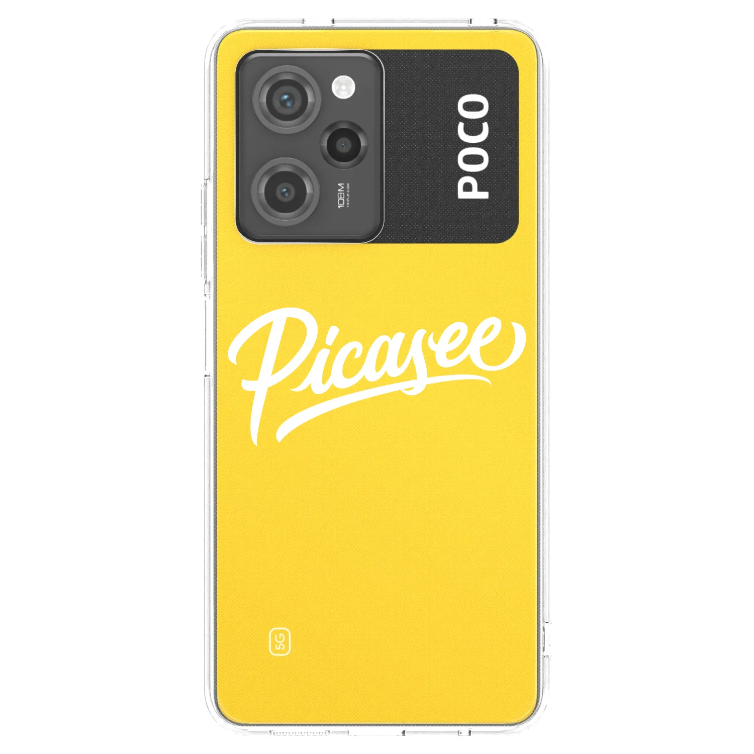 Picasee silikónový prehľadný obal pre Xiaomi Poco X5 Pro - Picasee - old logo - white
