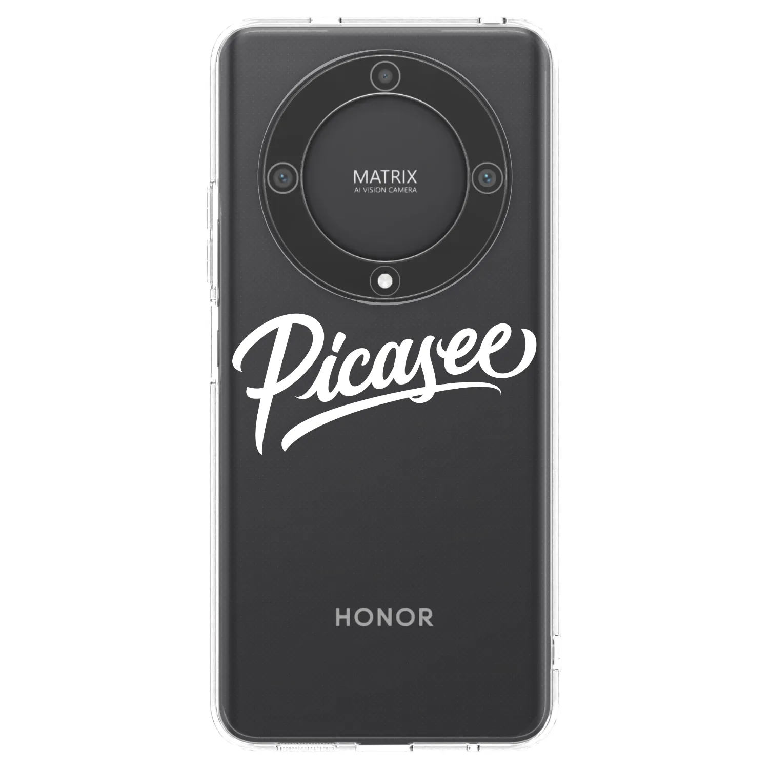 Picasee silikónový prehľadný obal pre Honor Magic5 Lite 5G - Picasee - old logo - white