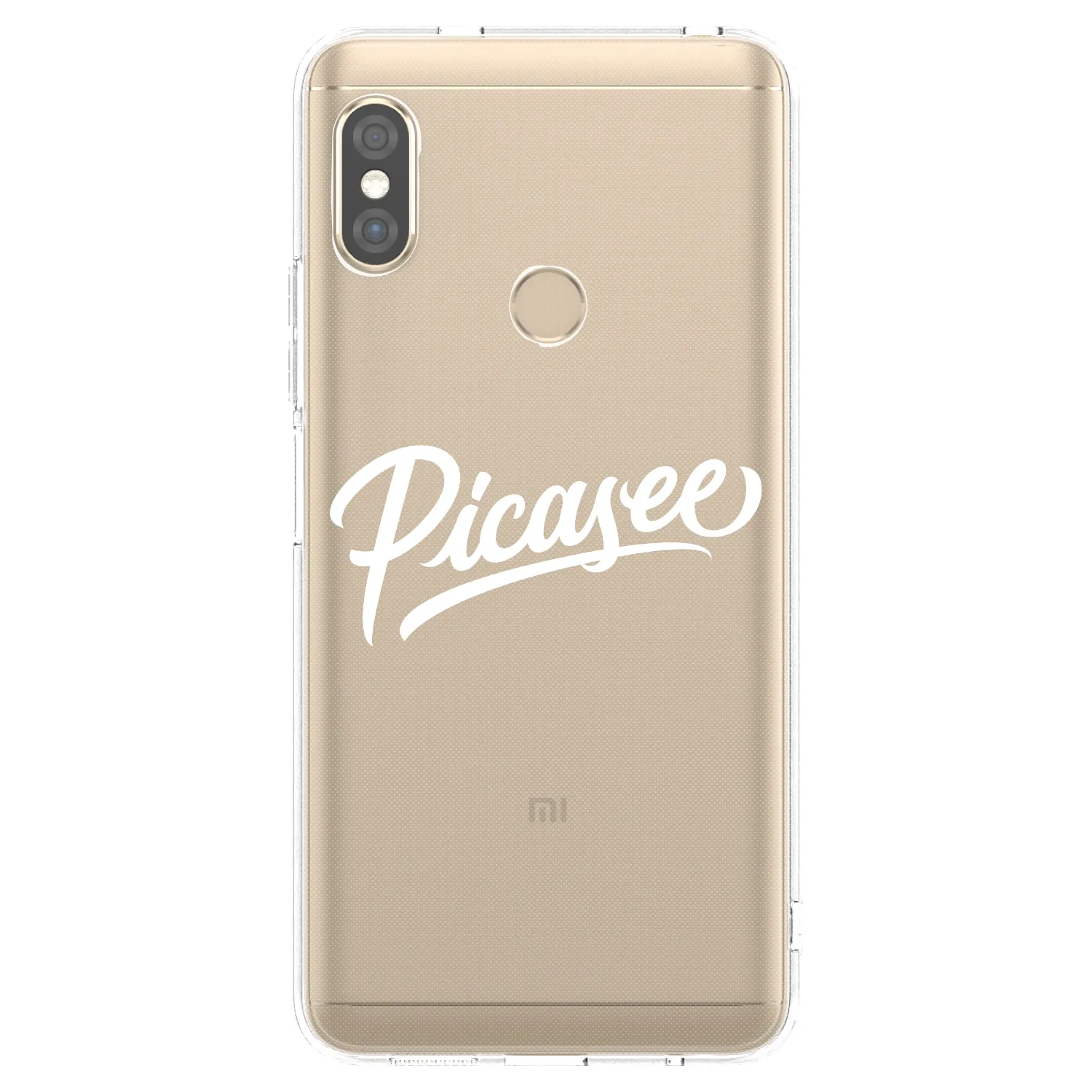 Silikónový prehľadný obal pre Xiaomi Redmi Note 5 Global - Picasee - old logo - white