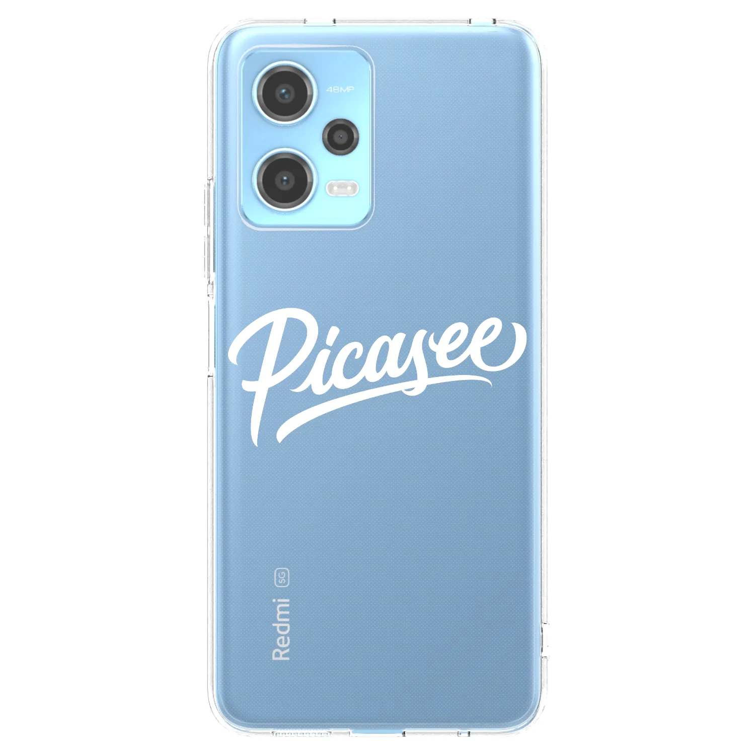 Silikónový prehľadný obal pre Xiaomi Redmi Note 12 5G - Picasee - old logo - white