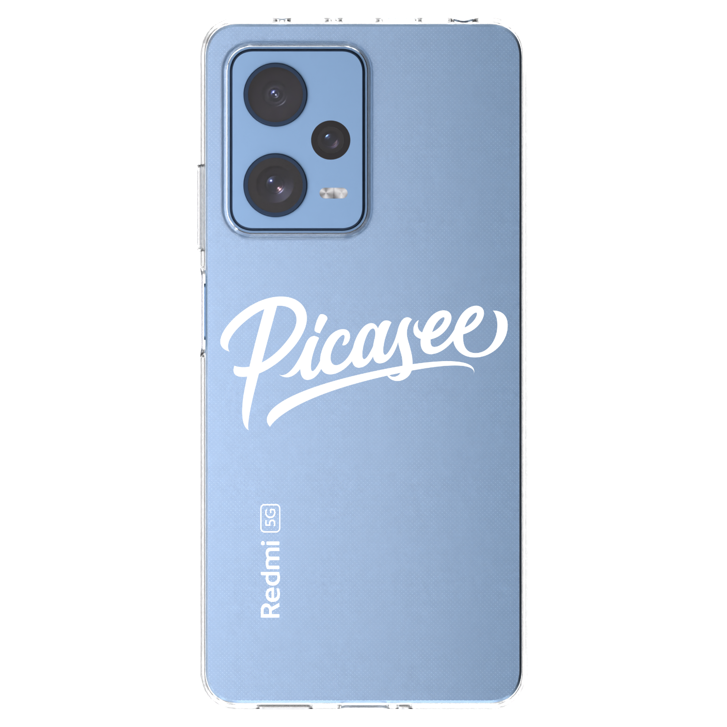 Picasee silikónový prehľadný obal pre Xiaomi Redmi Note 12 Pro 5G - Picasee - old logo - white