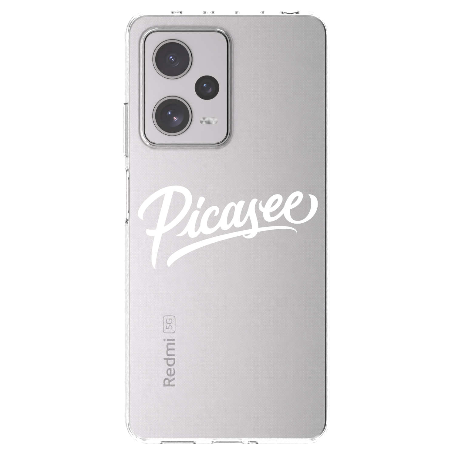 Picasee silikónový prehľadný obal pre Xiaomi Redmi Note 12 Pro+ 5G - Picasee - old logo - white