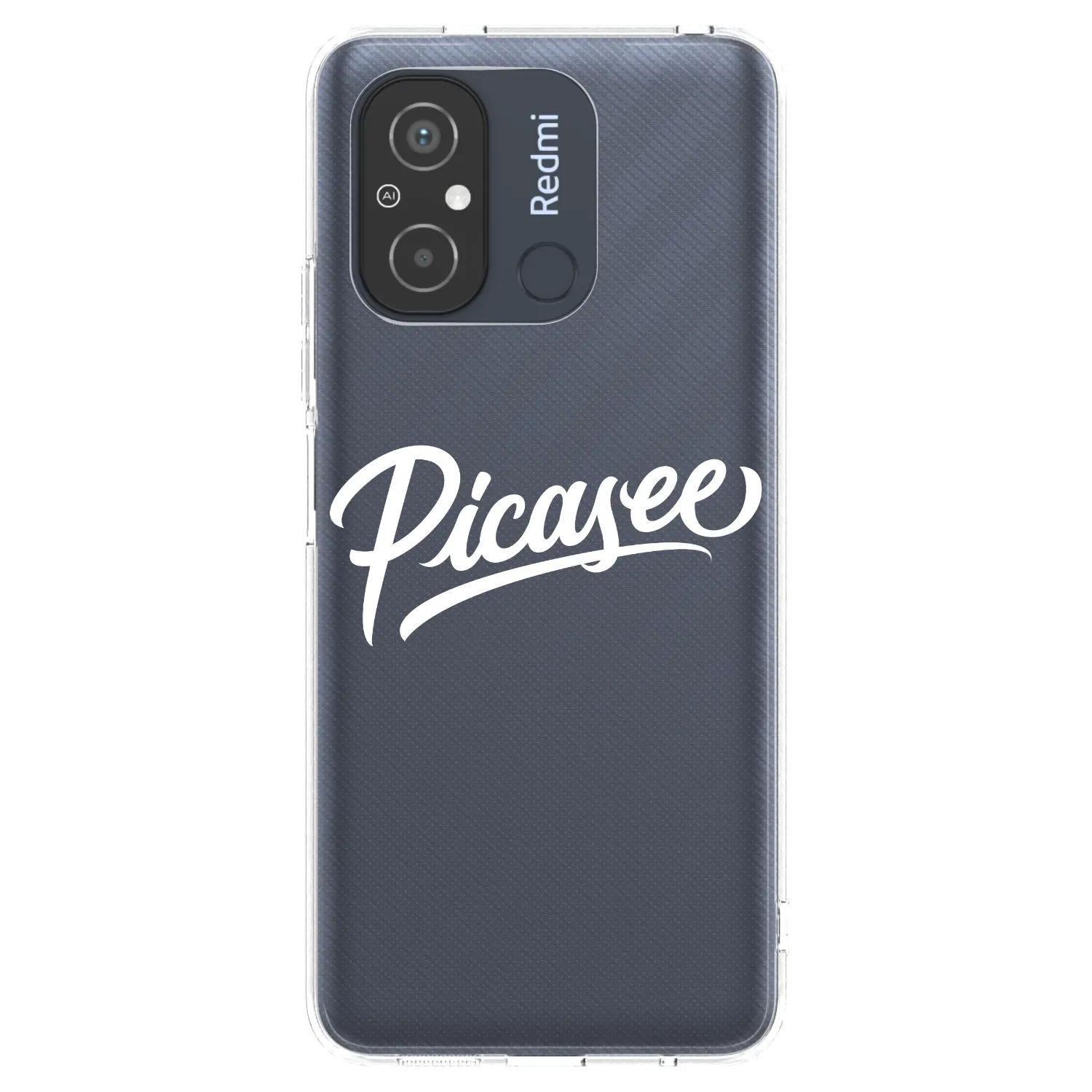 Picasee silikónový prehľadný obal pre Xiaomi Redmi 12C - Picasee - old logo - white