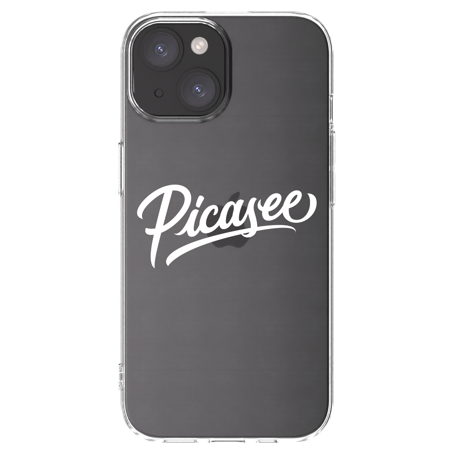 Silikónový prehľadný obal pre Apple iPhone 15 - Picasee - old logo - white