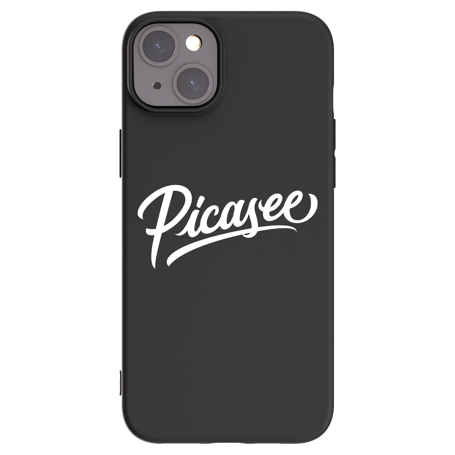 Picasee silikónový čierny obal pre Apple iPhone 15 Plus - Picasee - old logo - white