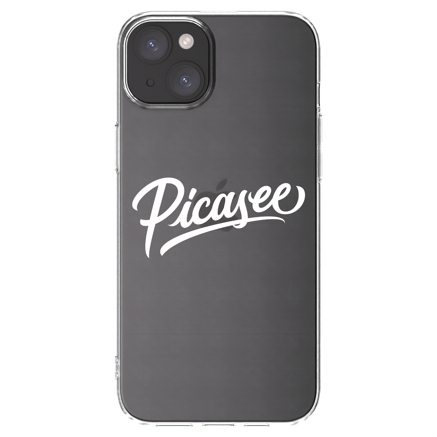 Picasee silikónový prehľadný obal pre Apple iPhone 15 Plus - Picasee - old logo - white
