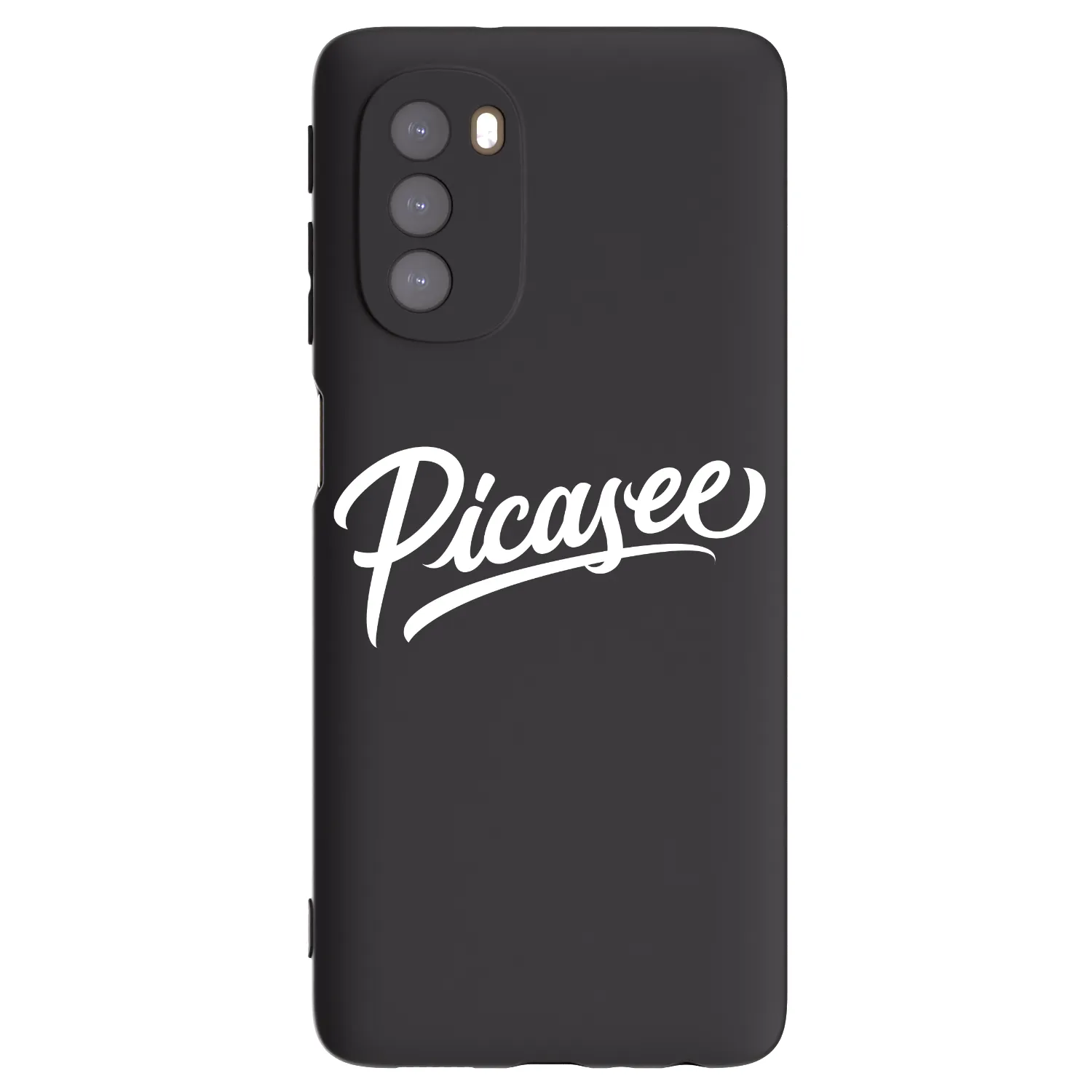 Picasee silikónový čierny obal pre Motorola Moto G51 - Picasee - old logo - white