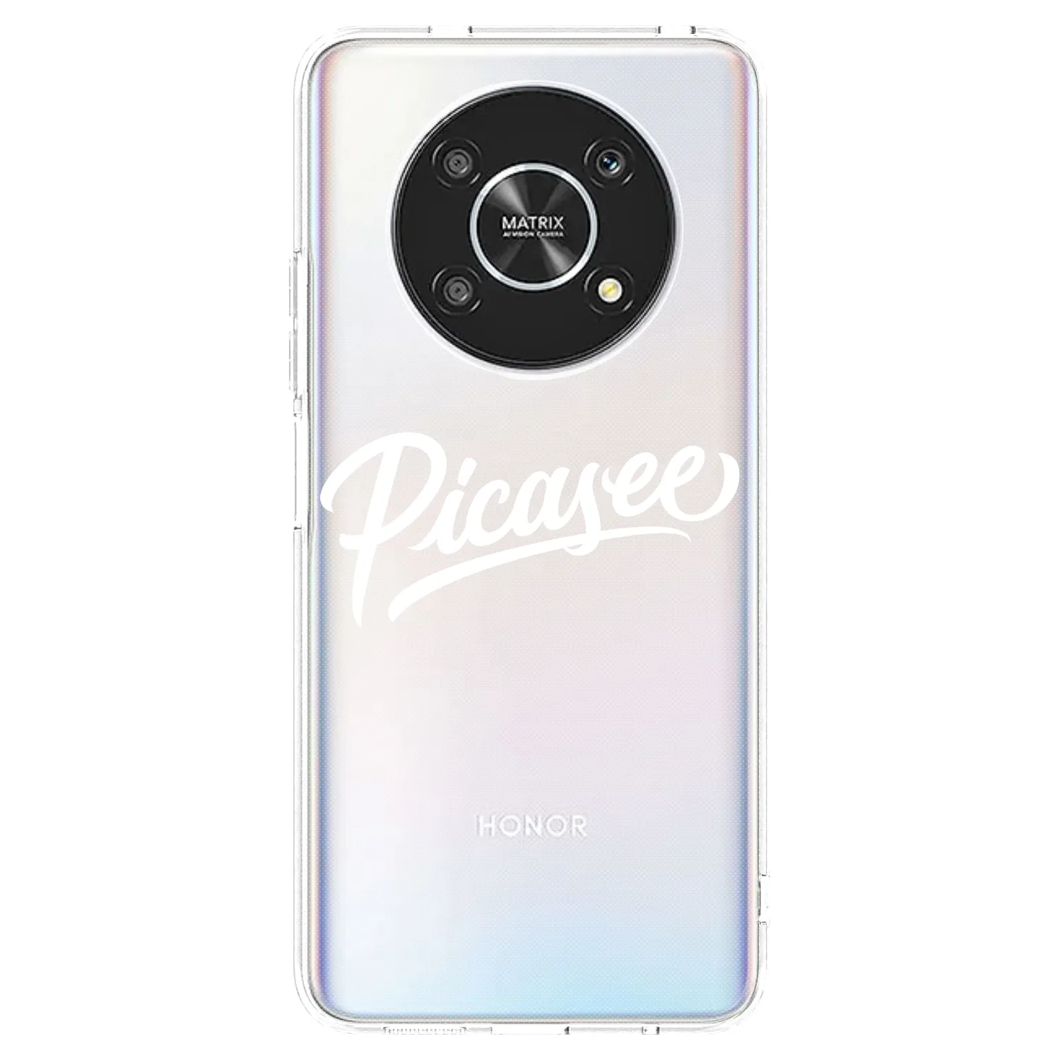 Picasee silikónový prehľadný obal pre Honor Magic4 Lite 5G - Picasee - old logo - white