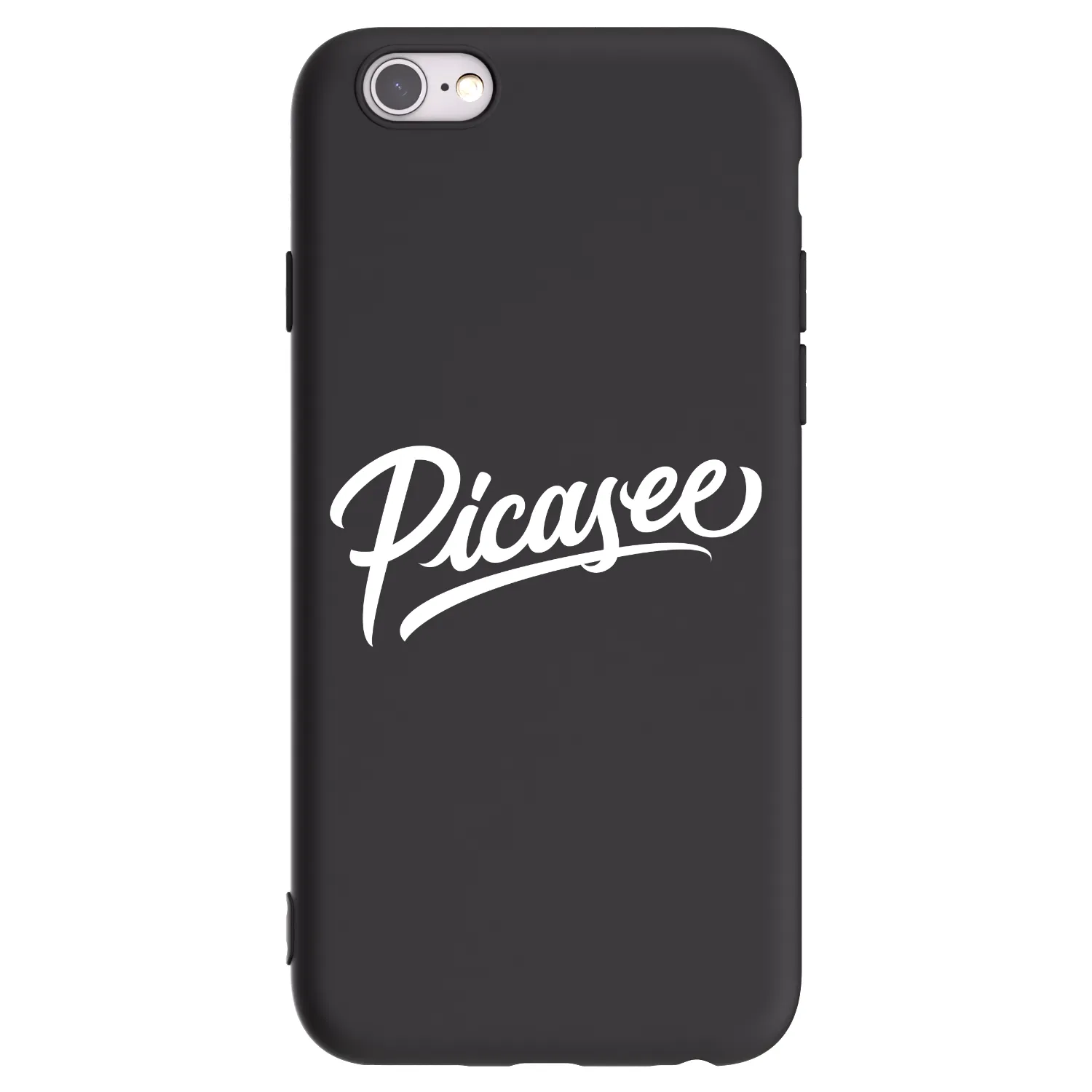Picasee silikónový čierny obal pre Apple iPhone 6/6S - Picasee - old logo - white