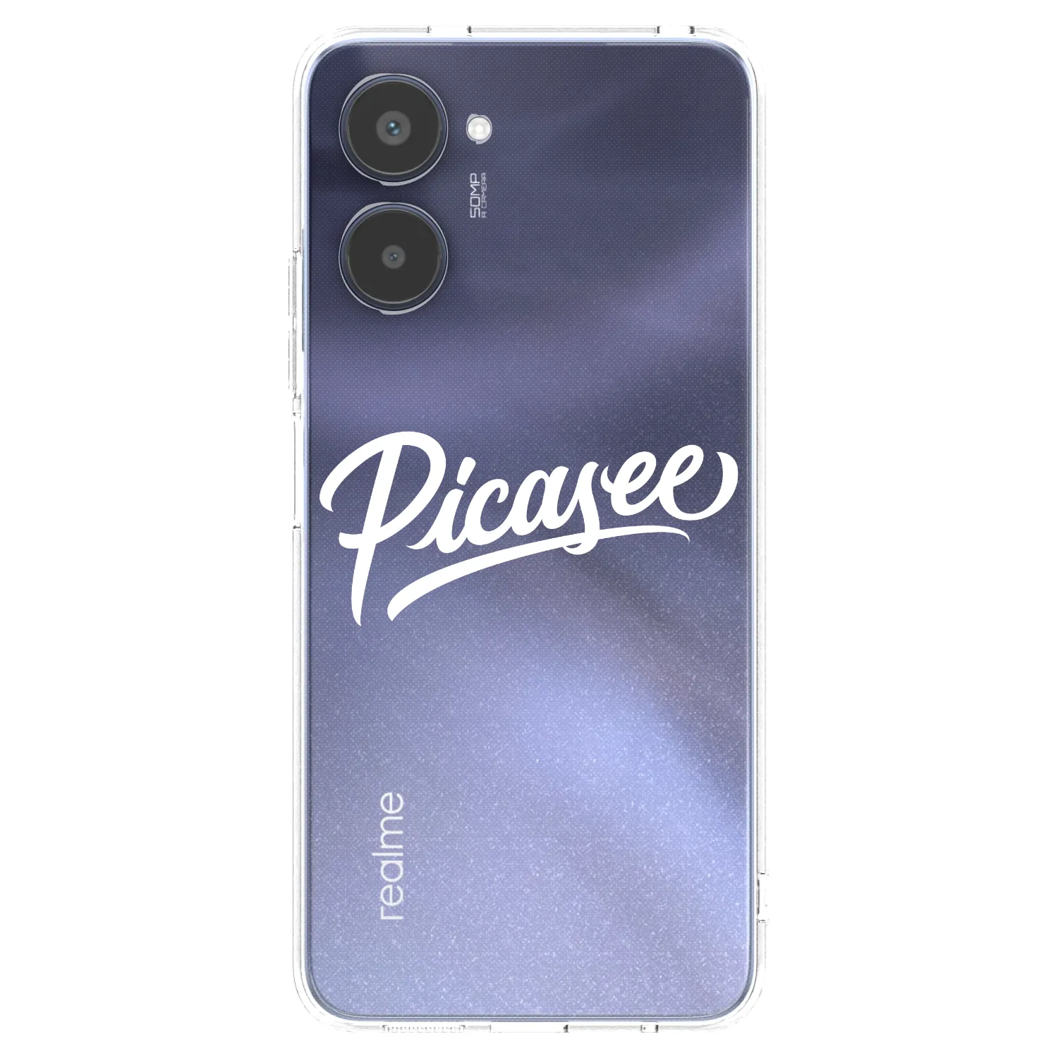Picasee silikónový prehľadný obal pre Realme 10 4G - Picasee - old logo - white