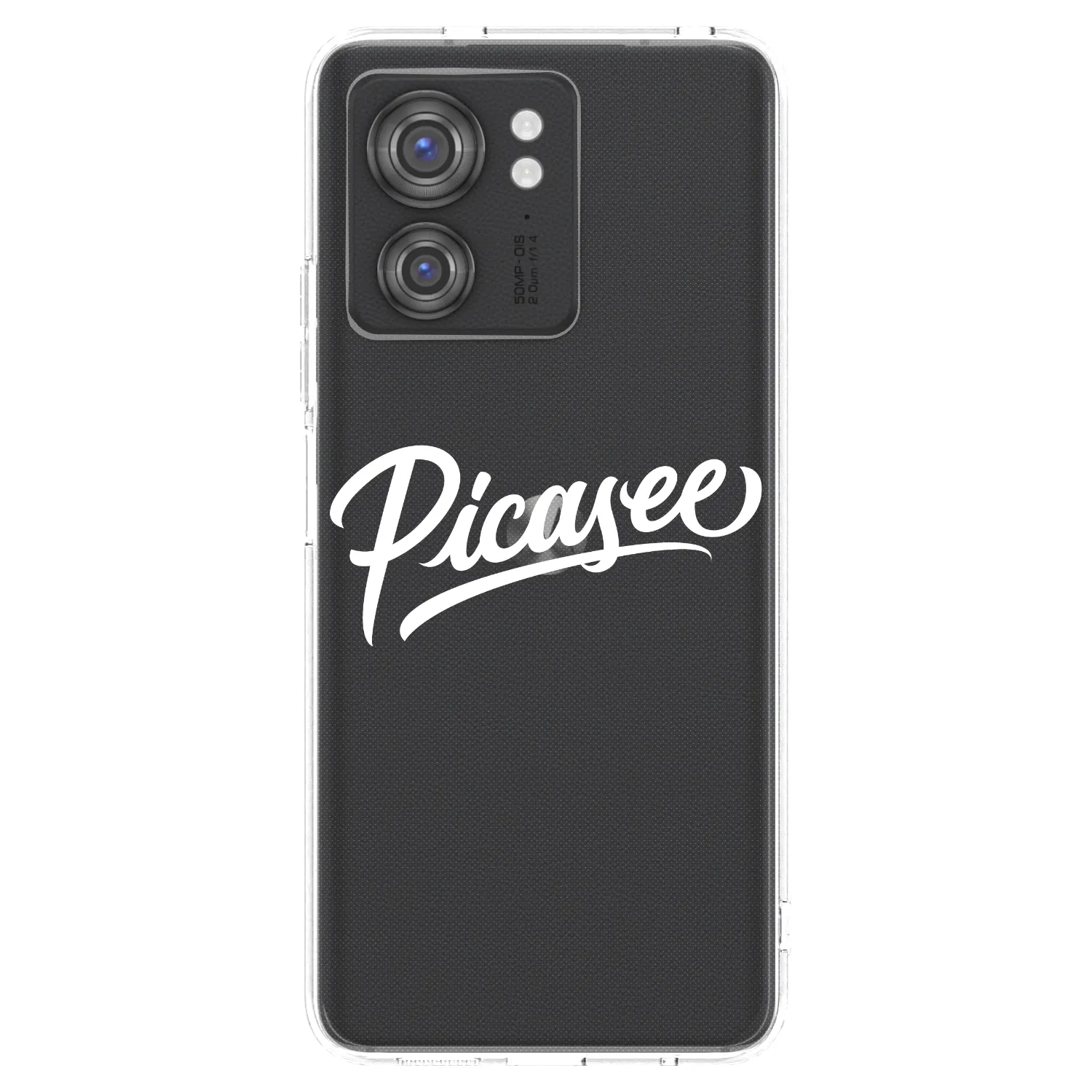 Picasee silikónový prehľadný obal pre Motorola Edge 40 - Picasee - old logo - white
