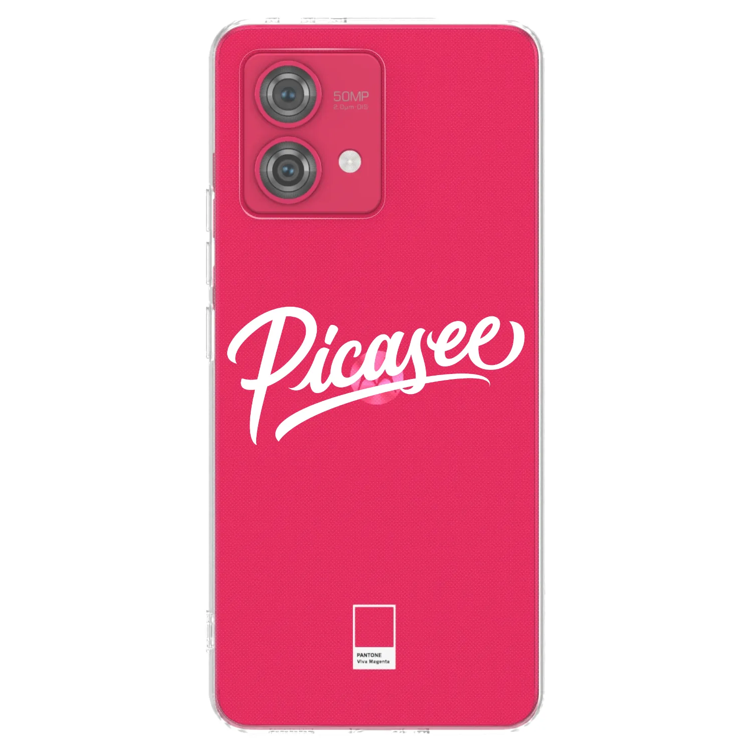 Silikónový prehľadný obal pre Motorola Moto G84 5G - Picasee - old logo - white