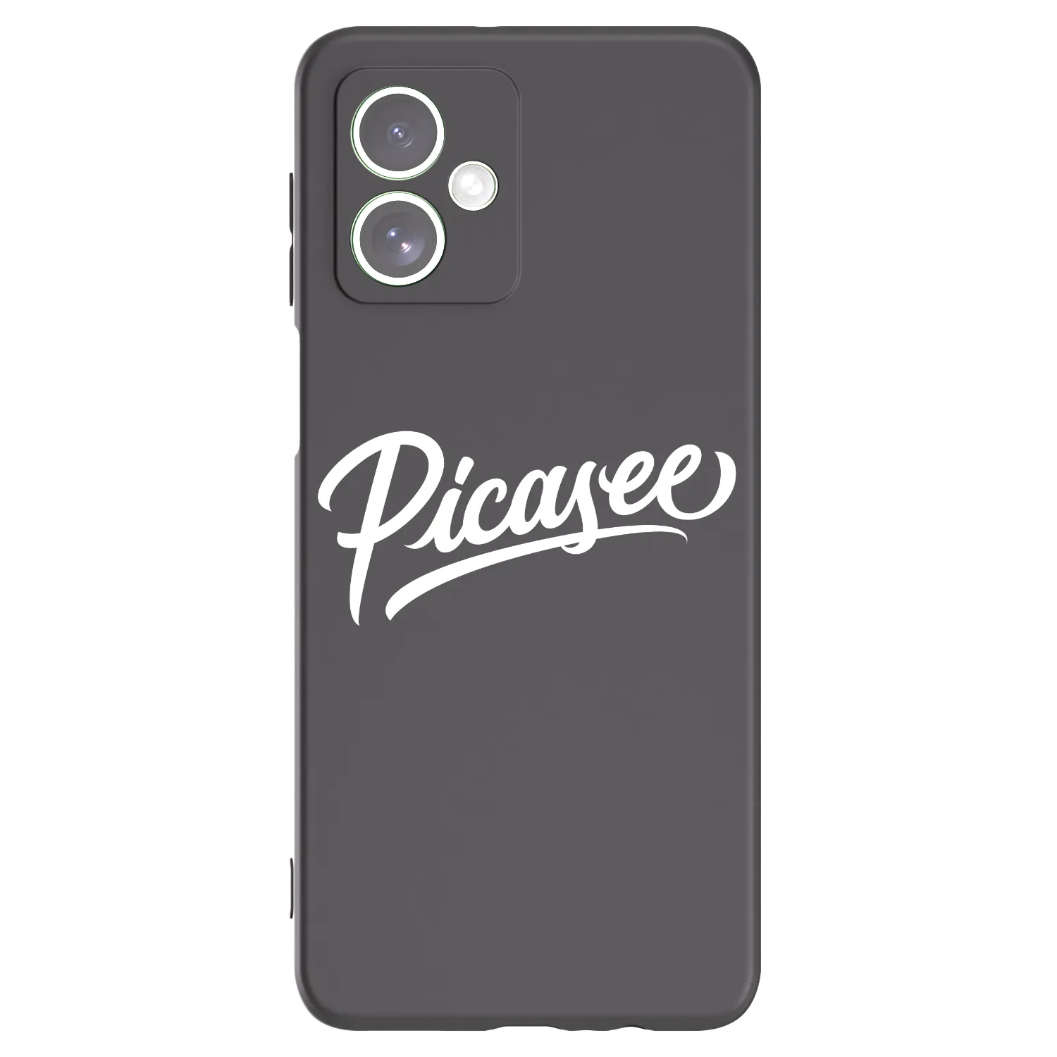 Silikónový čierny obal pre Motorola Moto G54 5G - Picasee - old logo - white