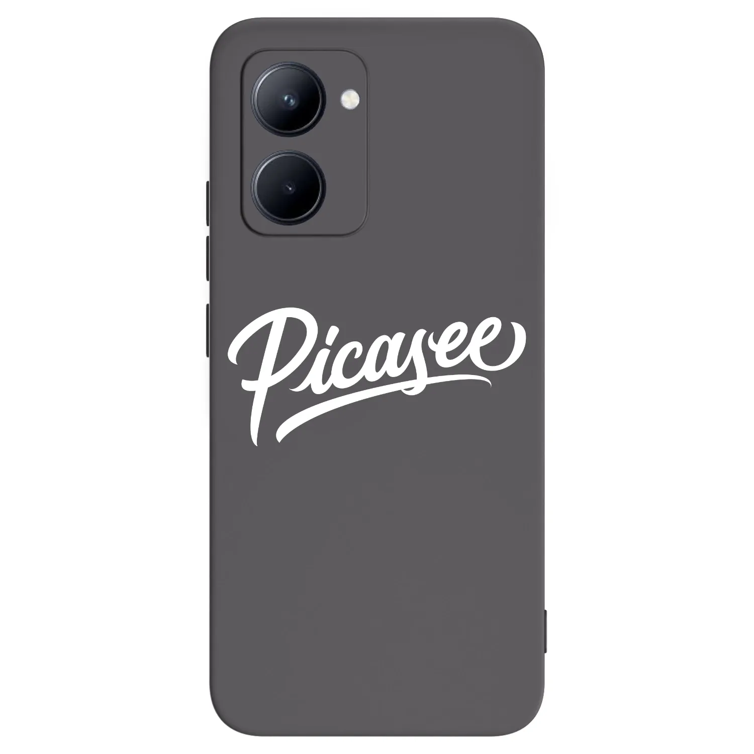 Picasee silikónový čierny obal pre Realme C33 (2023) - Picasee - old logo - white