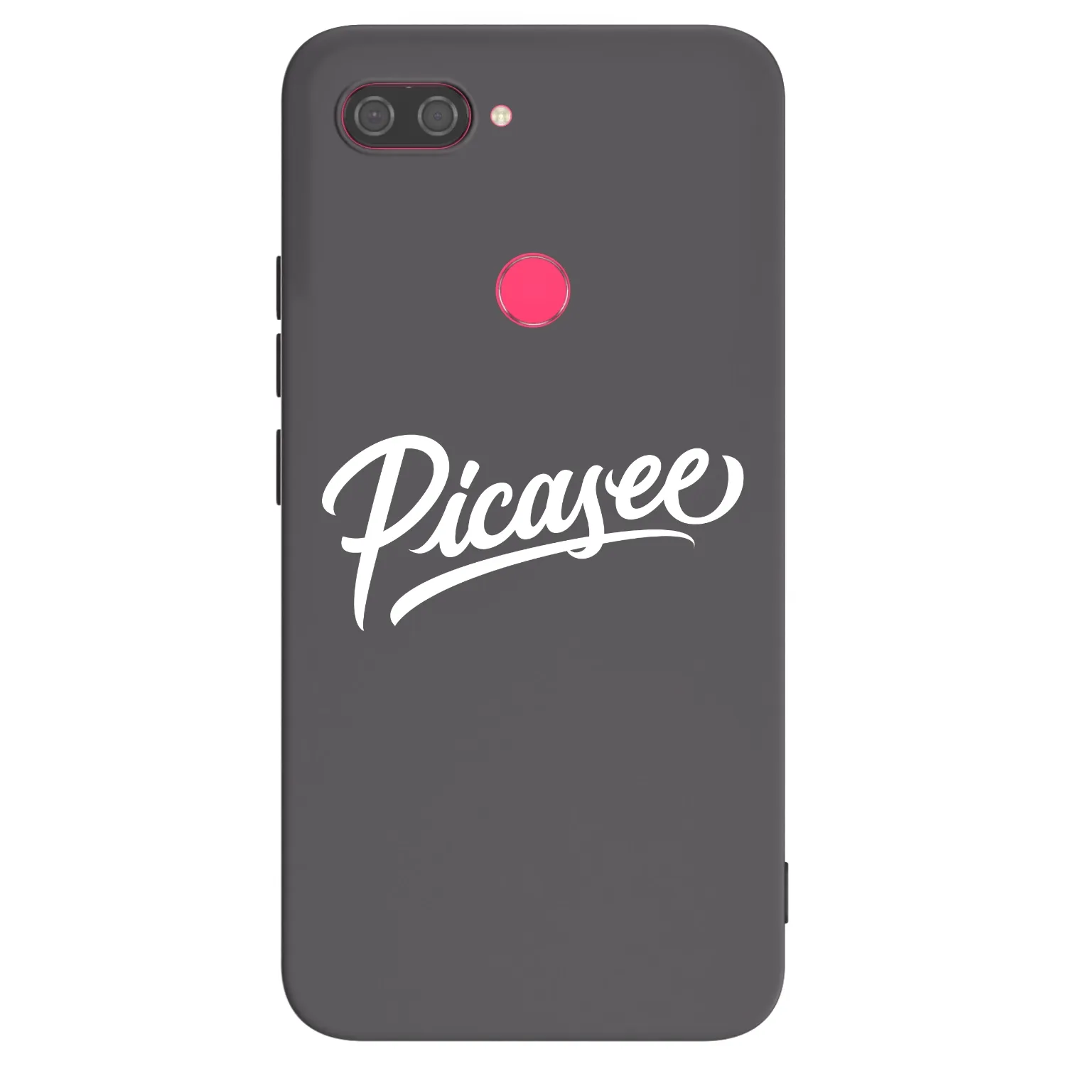 Picasee silikónový čierny obal pre Xiaomi Mi 8 Lite - Picasee - old logo - white