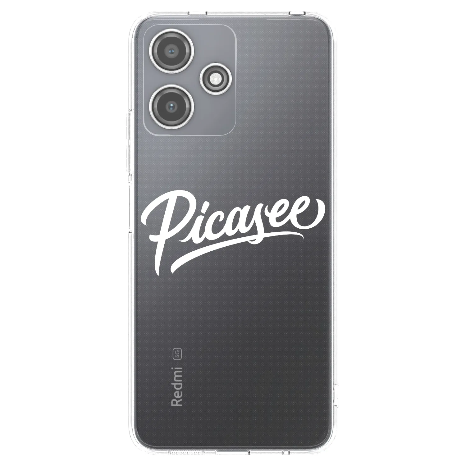 Picasee silikónový prehľadný obal pre Xiaomi Redmi 12 5G - Picasee - old logo - white