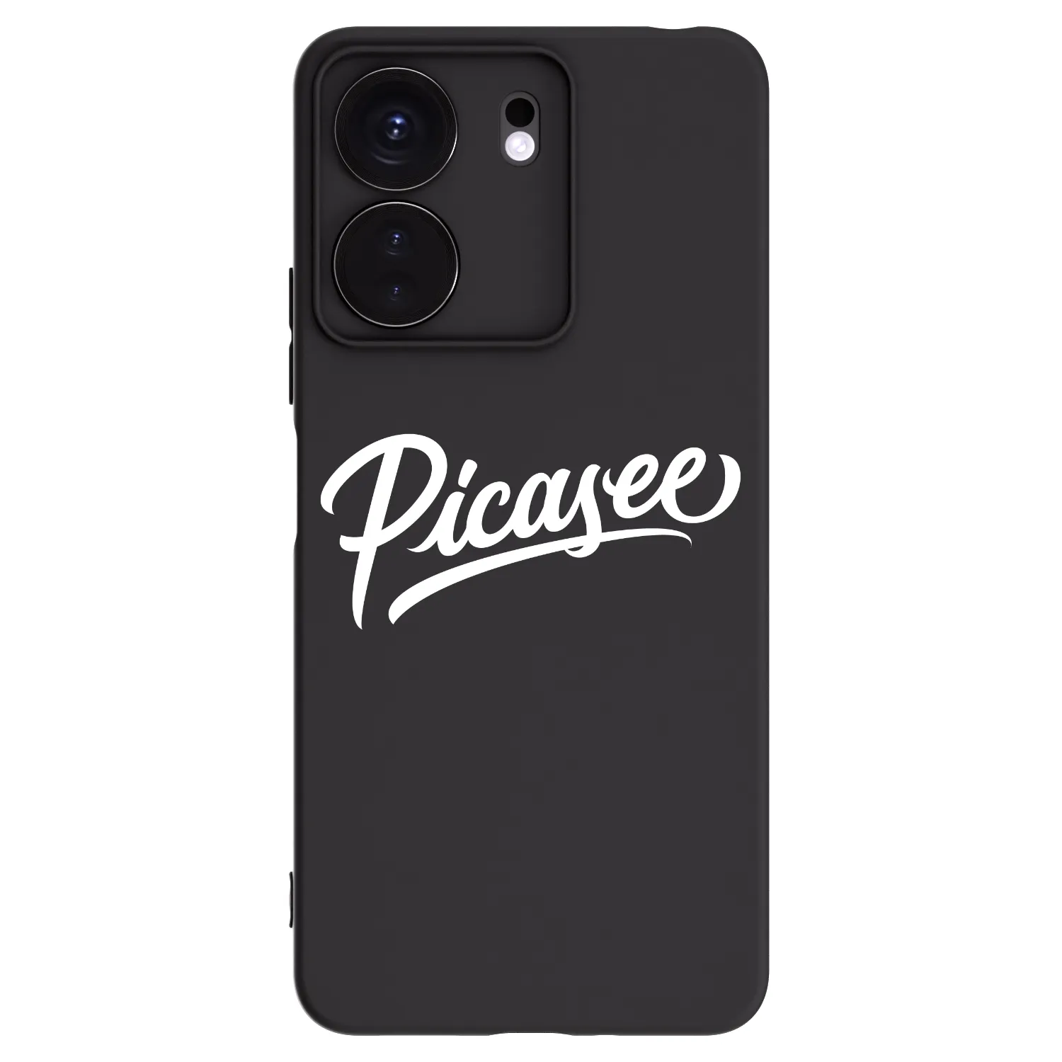Silikónový čierny obal pre Xiaomi Redmi 13C 4G - Picasee - old logo - white