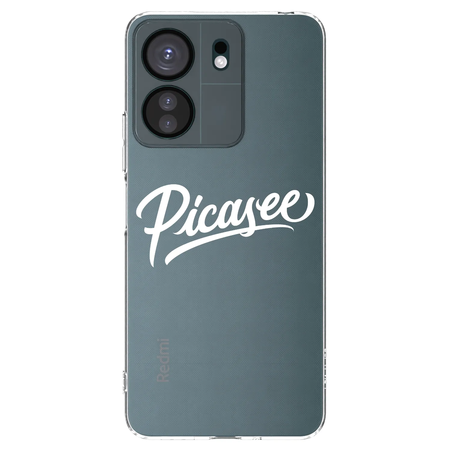 Silikónový prehľadný obal pre Xiaomi Redmi 13C 4G - Picasee - old logo - white