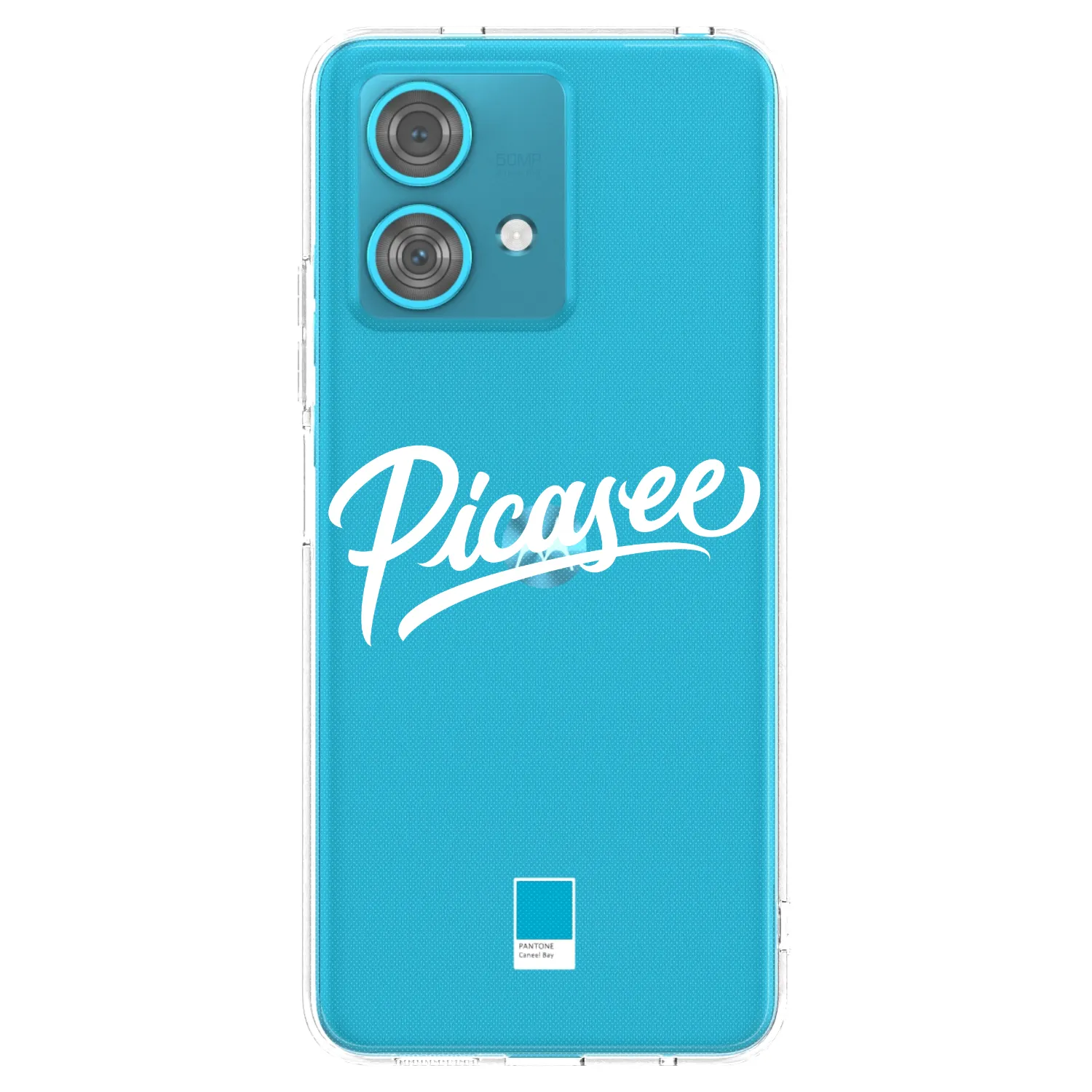 Picasee silikónový prehľadný obal pre Motorola Edge 40 Neo - Picasee - old logo - white