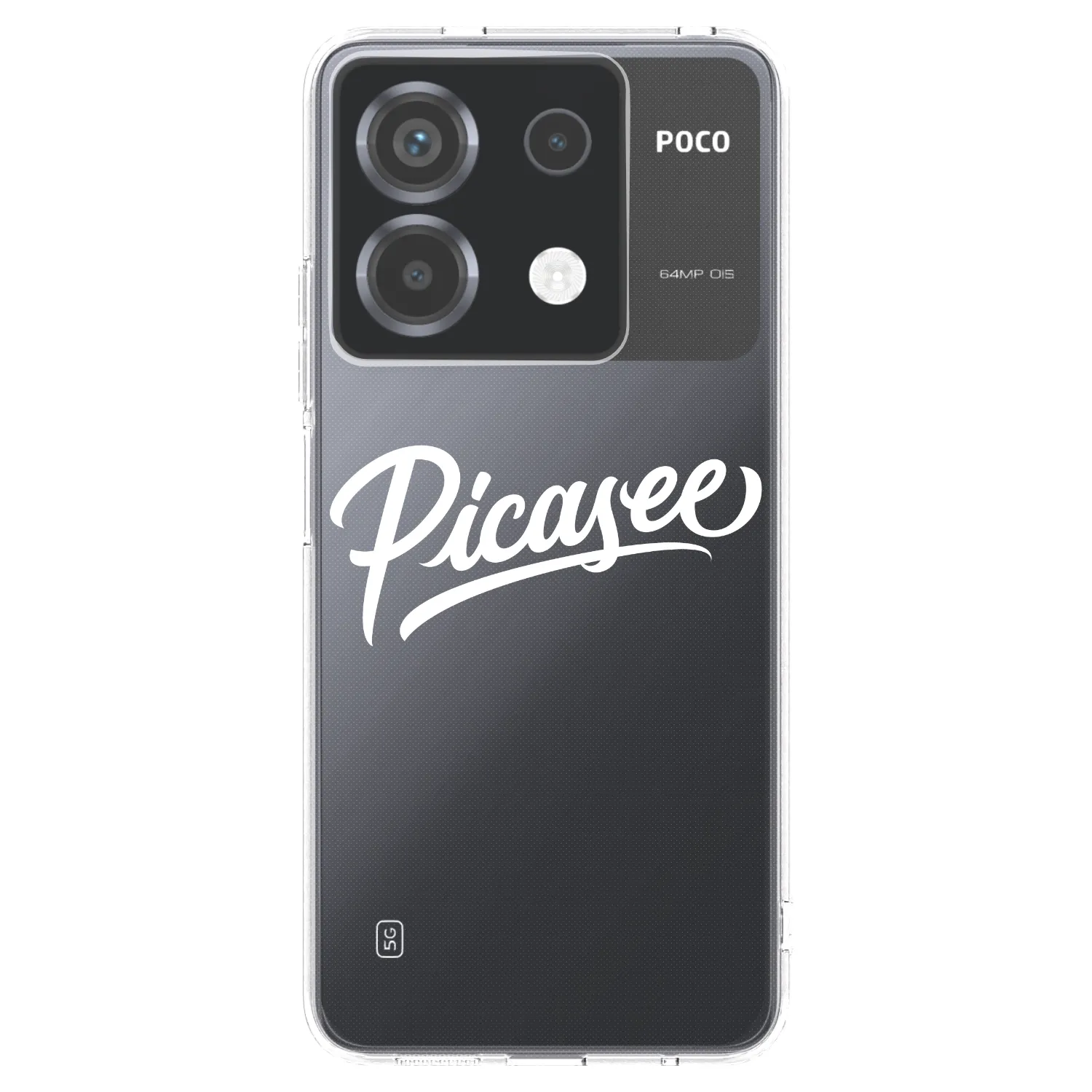 Picasee silikónový prehľadný obal pre Xiaomi Poco X6 - Picasee - old logo - white