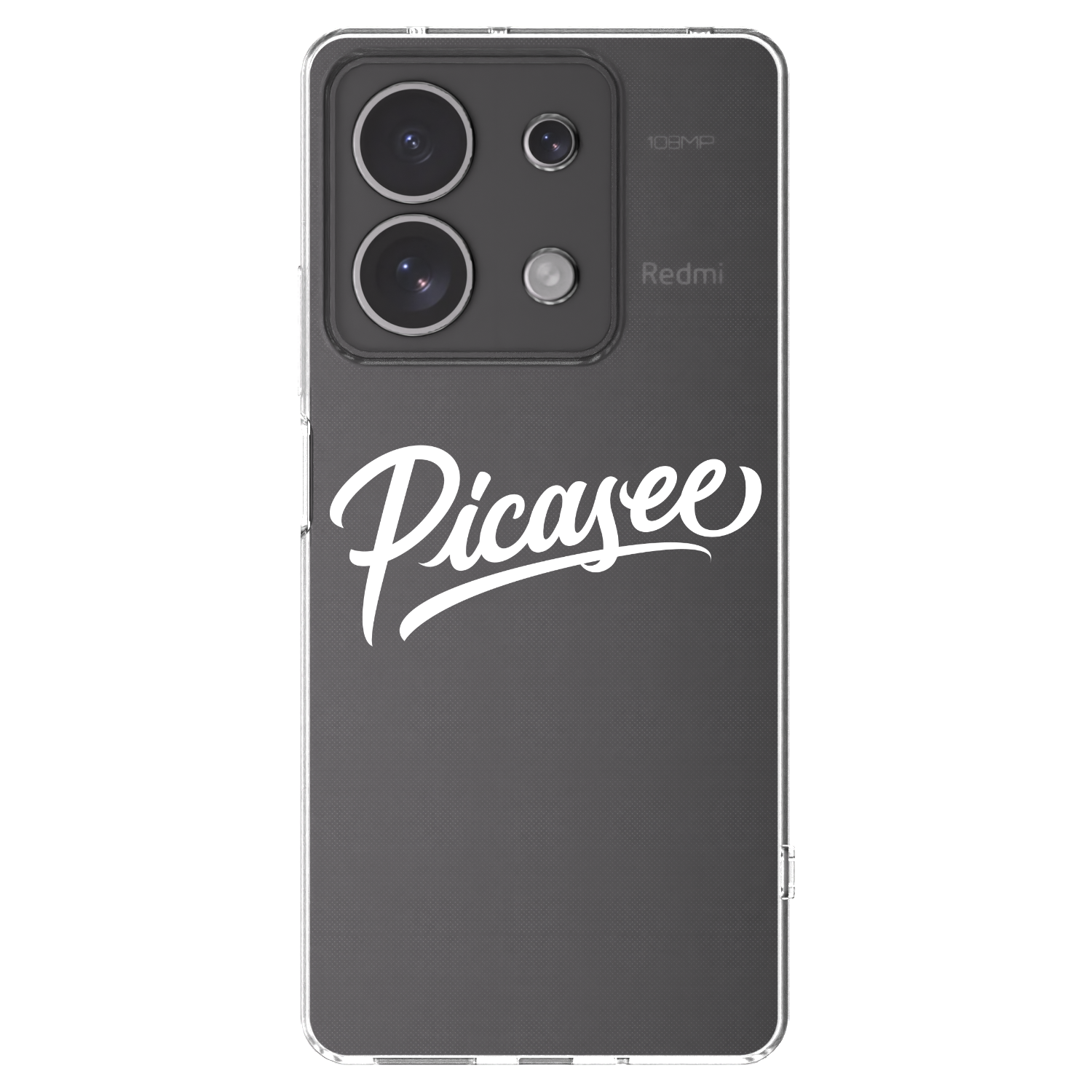 Picasee silikónový prehľadný obal pre Xiaomi Redmi Note 13 4G - Picasee - old logo - white
