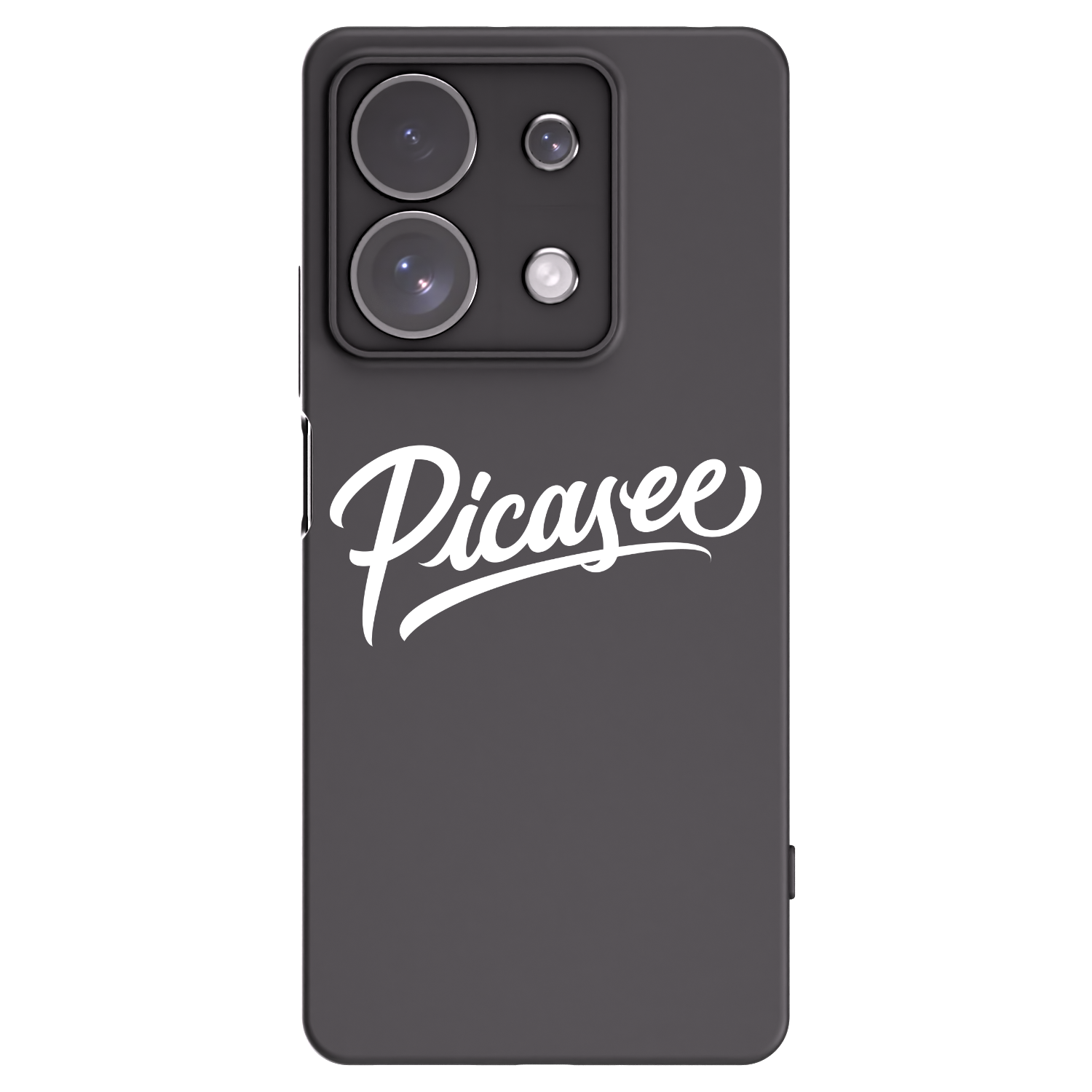 Silikónový čierny obal pre Xiaomi Redmi Note 13 Pro 4G - Picasee - old logo - white
