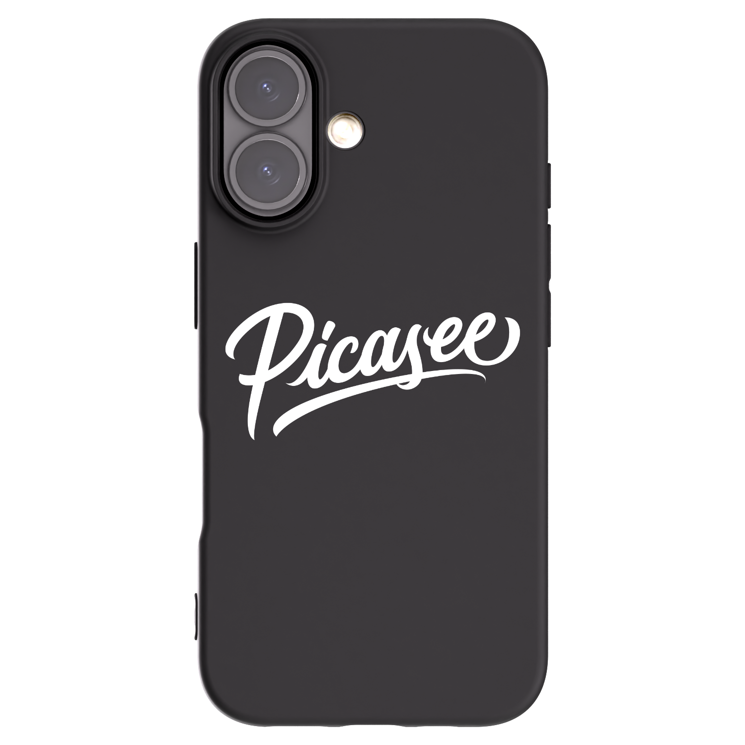 Picasee silikónový čierny obal pre Apple iPhone 16 - Picasee - old logo - white