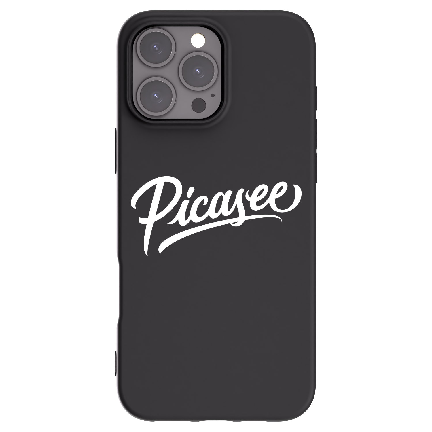 Picasee silikónový čierny obal pre Apple iPhone 16 Pro Max - Picasee - old logo - white